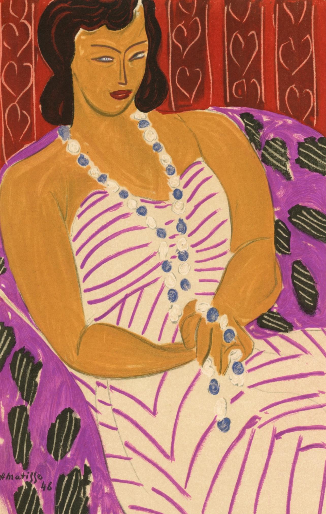 Matisse, Madame F.H. Dame à la robe blanche, Portraits par Henri Matisse (d'après)
