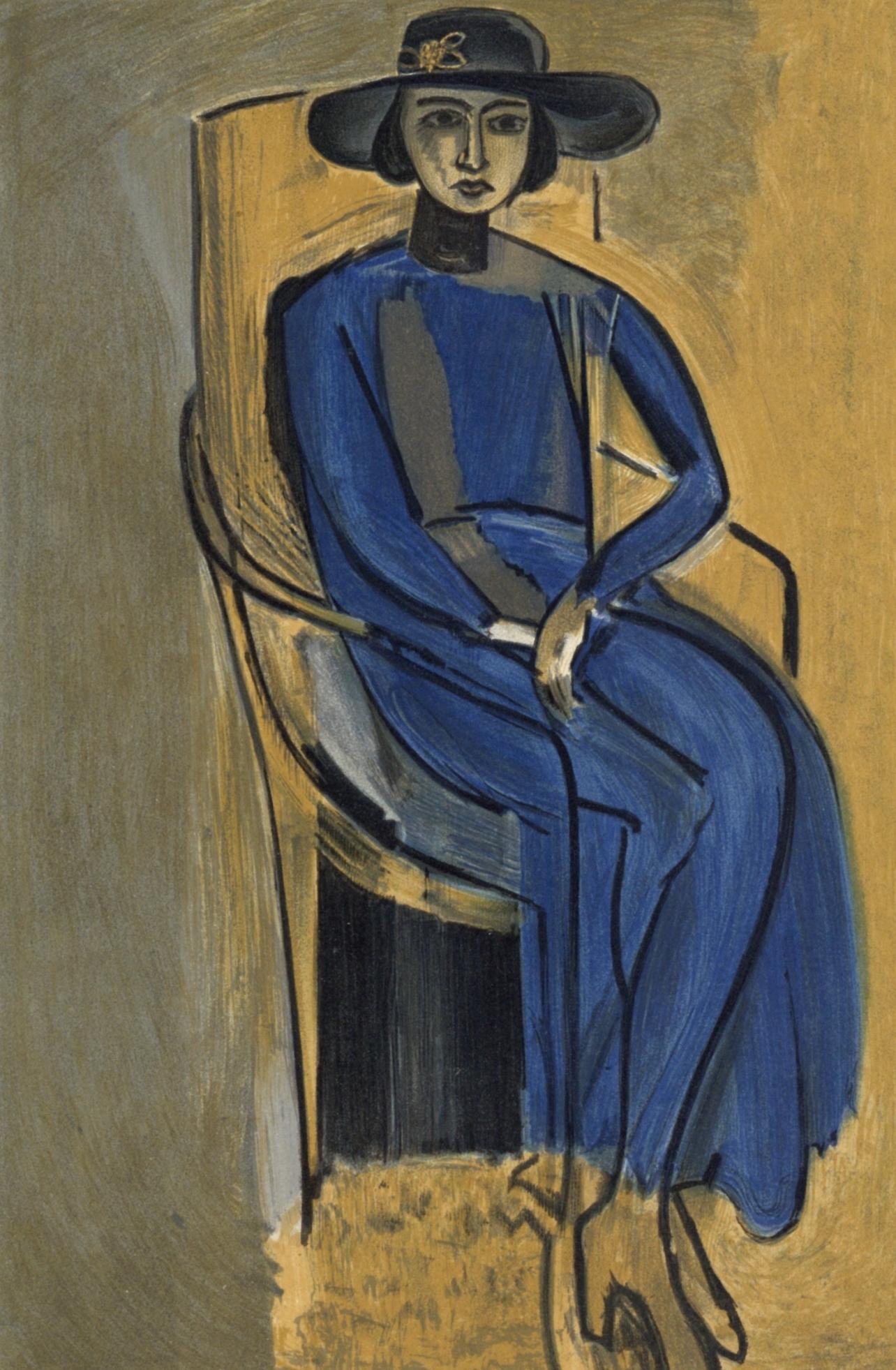 Medium: Lithograph on vélin paper, mounted on vélin paper backing sheet, as issued.
Year: 1954
Paper Size: 12 x 9.25 inches; image size: 9.84 x 6.69 inches
Inscription: Signed in the plate and unnumbered, as issued
Notes: From the album, Portraits