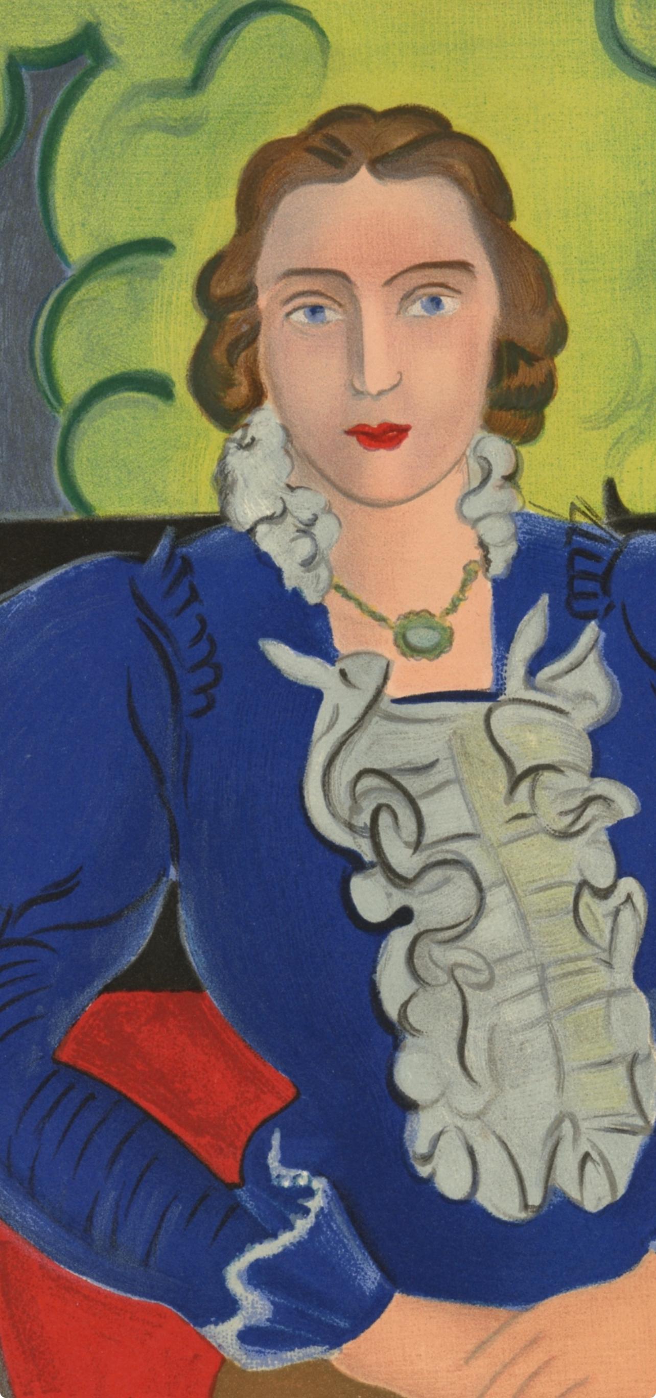 Matisse, Madame L.D. La Blouse Bleue, Portraits par Henri Matisse (after) For Sale 1