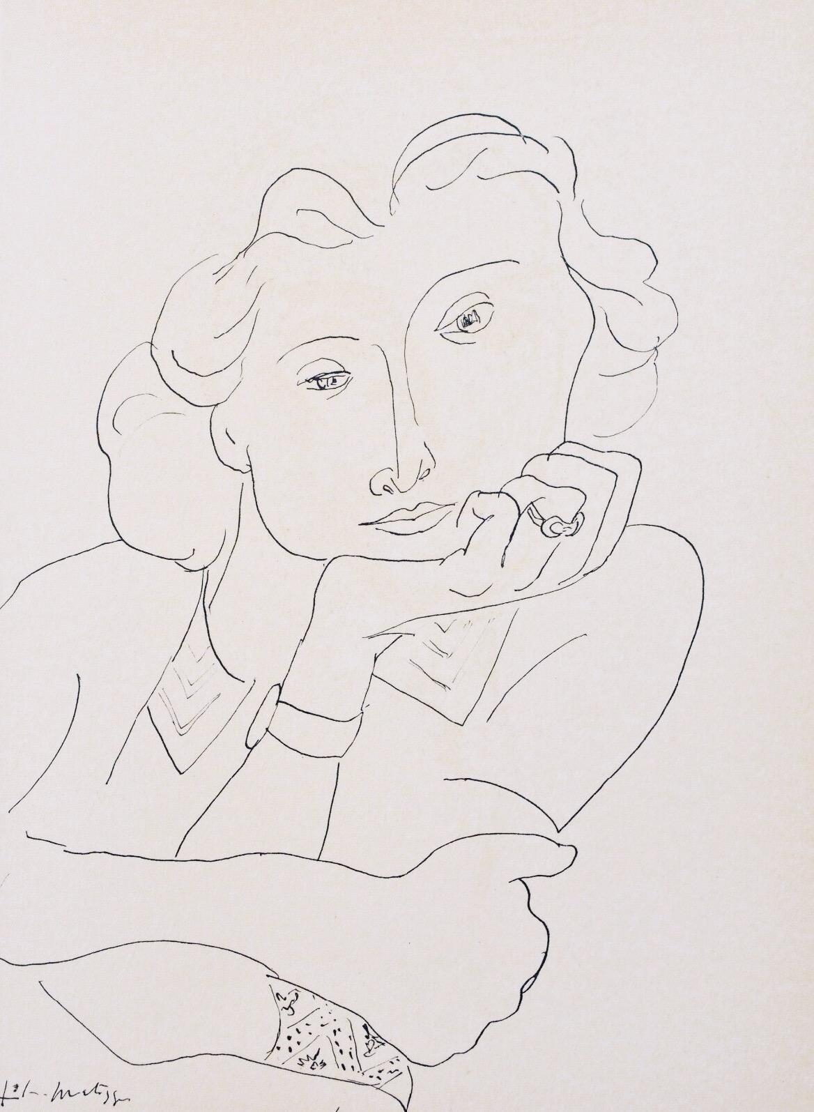 Héliogravure on vélin paper, mounted on vélin paper backing sheet, as issued. Paper Size: 12 x 9.25 inches; image size: 9.45 x 6.69 inches. Inscription: Signed in the plate and unnumbered, as issued. Notes: From the album, Portraits par Henri
