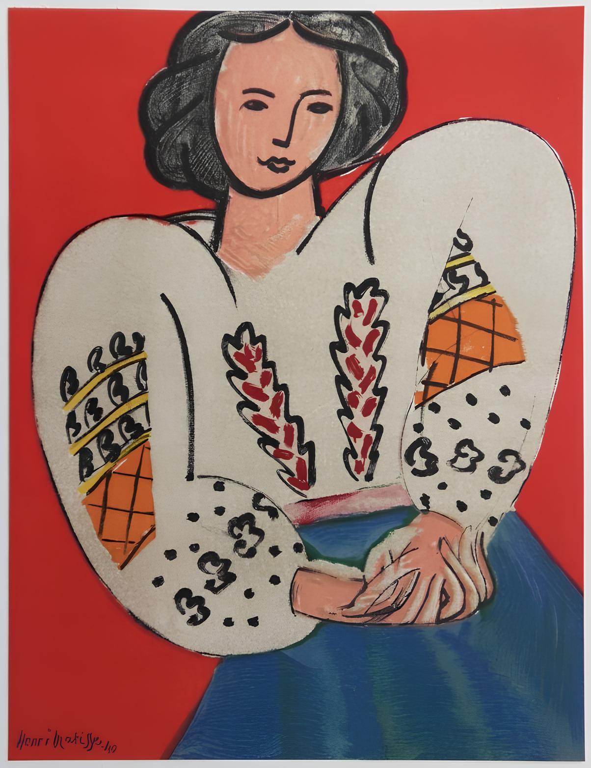 Matisse, Madame M.P. La blouse roumaine, Portraits par Henri Matisse (after) For Sale 4