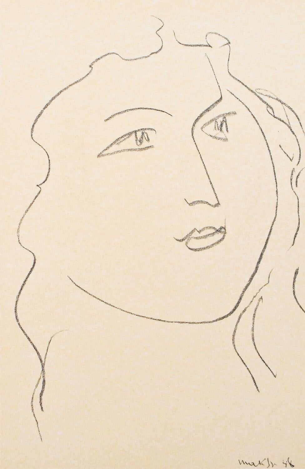 Héliogravure on vélin paper, mounted on vélin paper backing sheet, as issued. Paper Size: 12 x 9.25 inches; image size: 8.66 x 5.91 inches. Inscription: Signed in the plate and unnumbered, as issued. Notes: From the album, Portraits par Henri