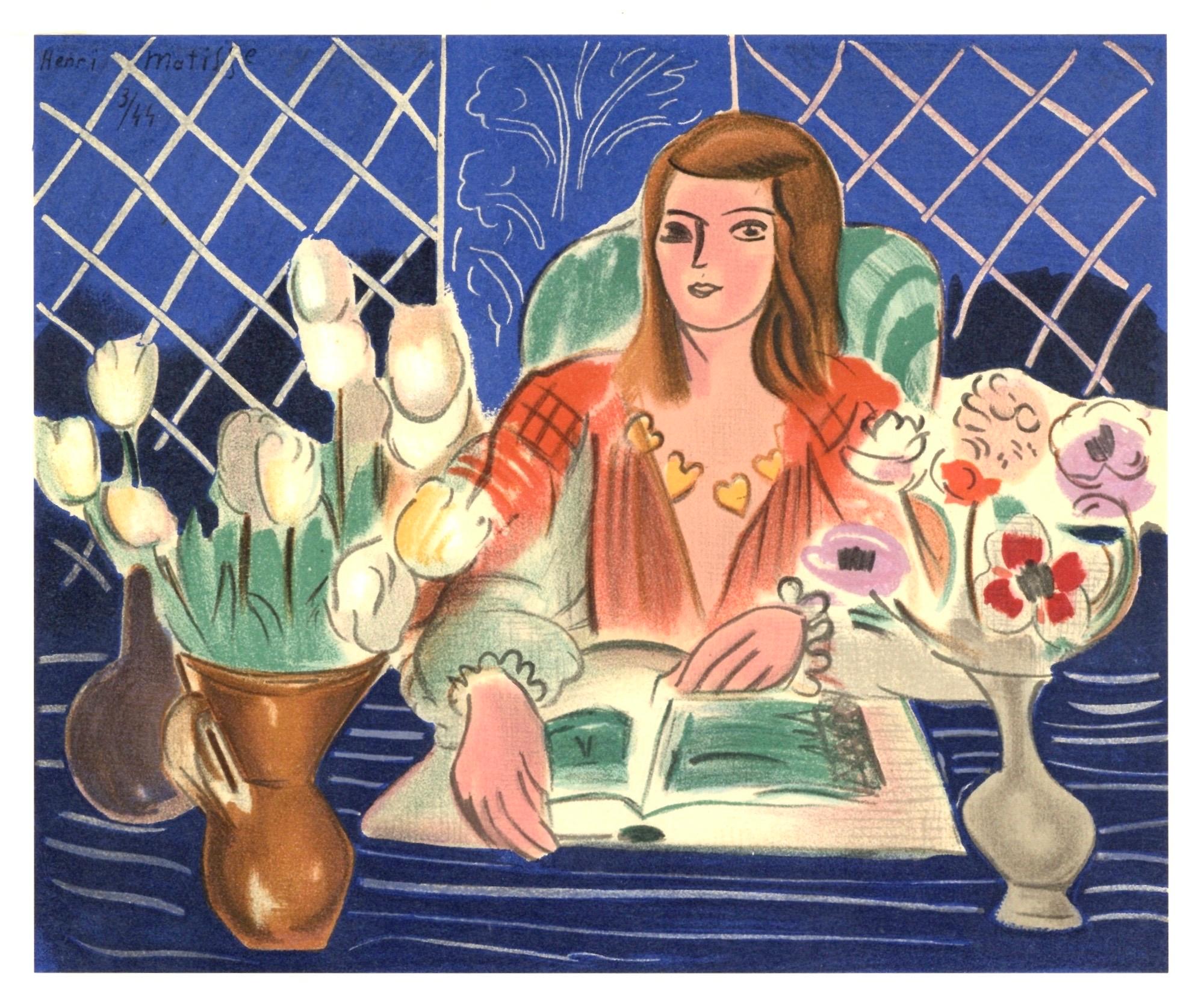 Matisse, Mademoiselle A.N.Annelies, Portraits par Henri Matisse (after) For Sale 4