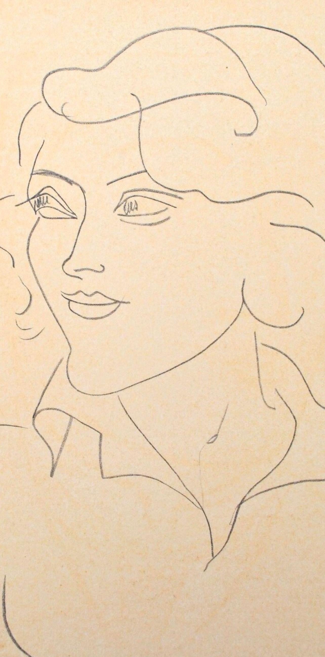 Matisse, Mademoiselle A.Nelck II, Portraits d'Henri Matisse (d'après) en vente 1