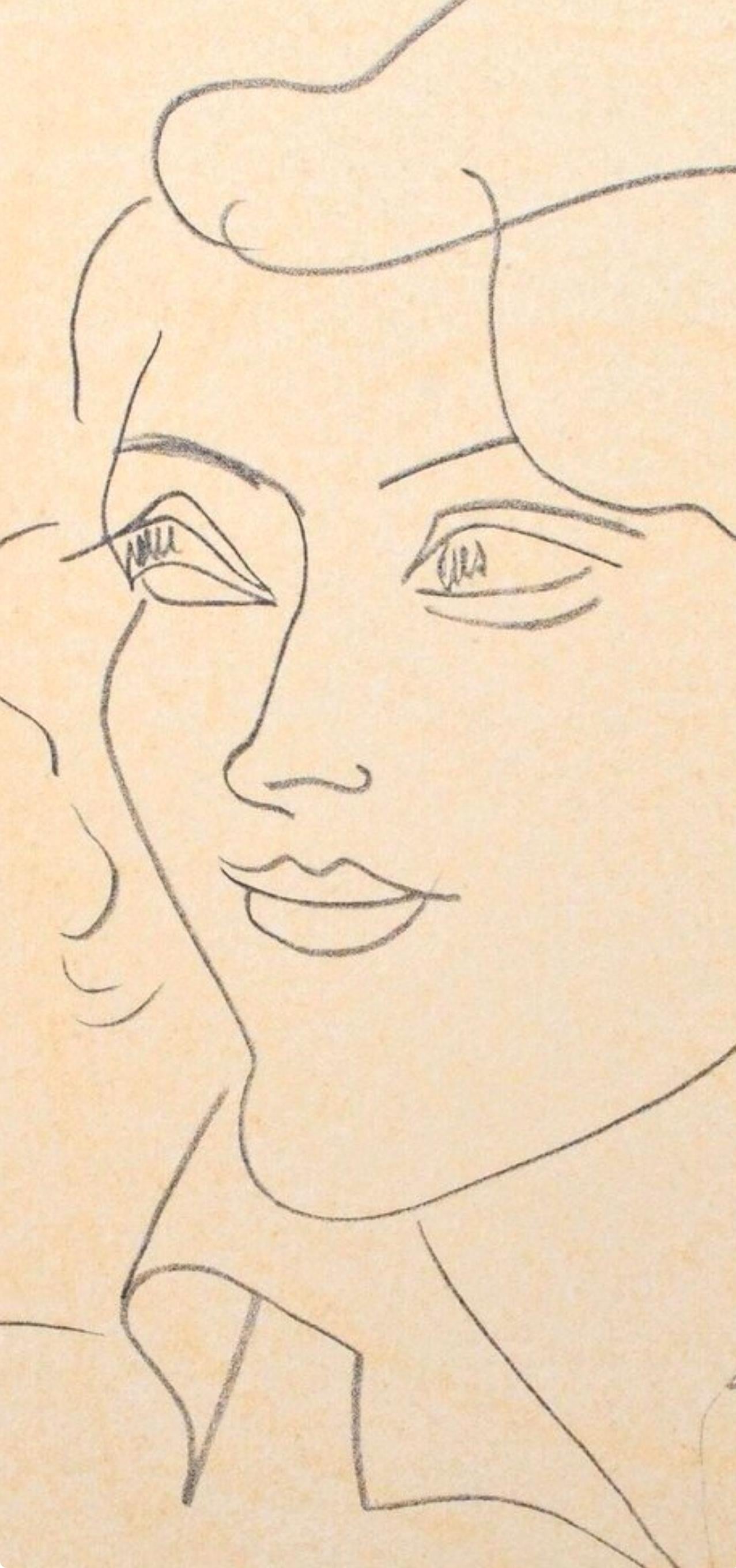 Matisse, Mademoiselle A.Nelck II, Portraits d'Henri Matisse (d'après) en vente 2