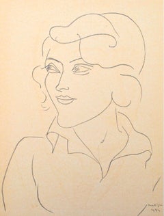 Vintage Matisse, Mademoiselle A.Nelck II, Portraits par Henri Matisse (after)