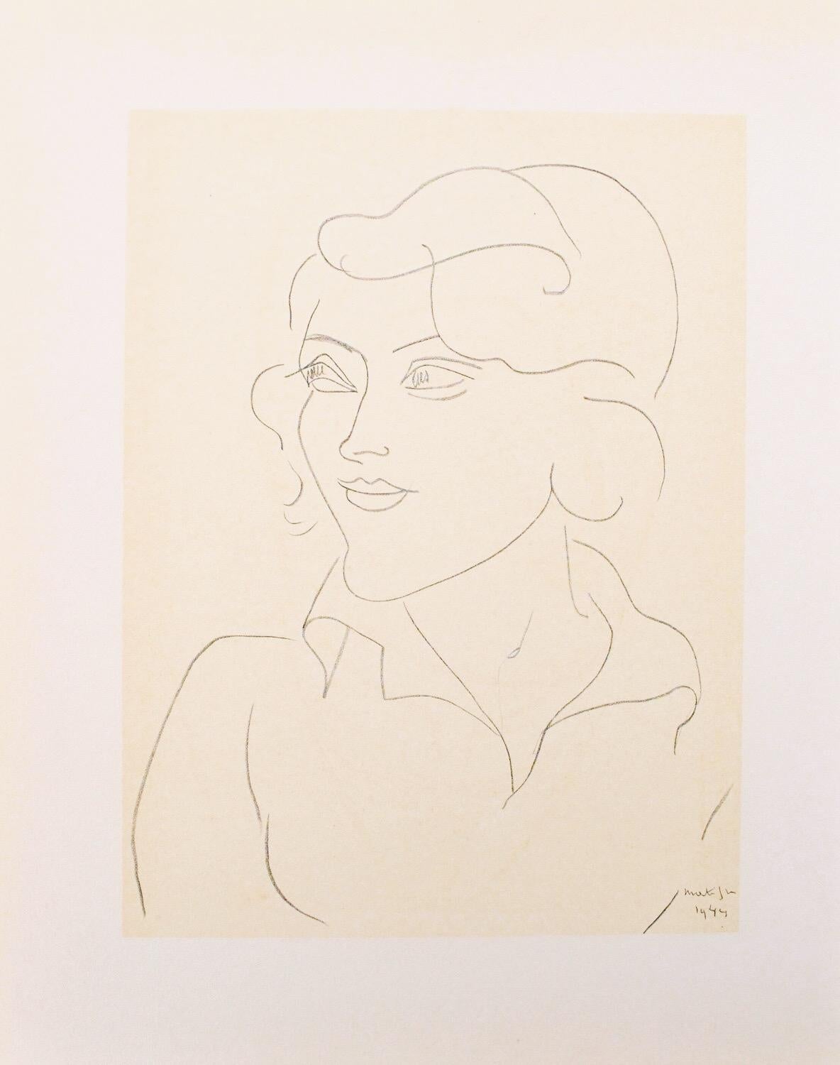 Matisse, Mademoiselle A.Nelck, Portraits par Henri Matisse (after) For Sale 4