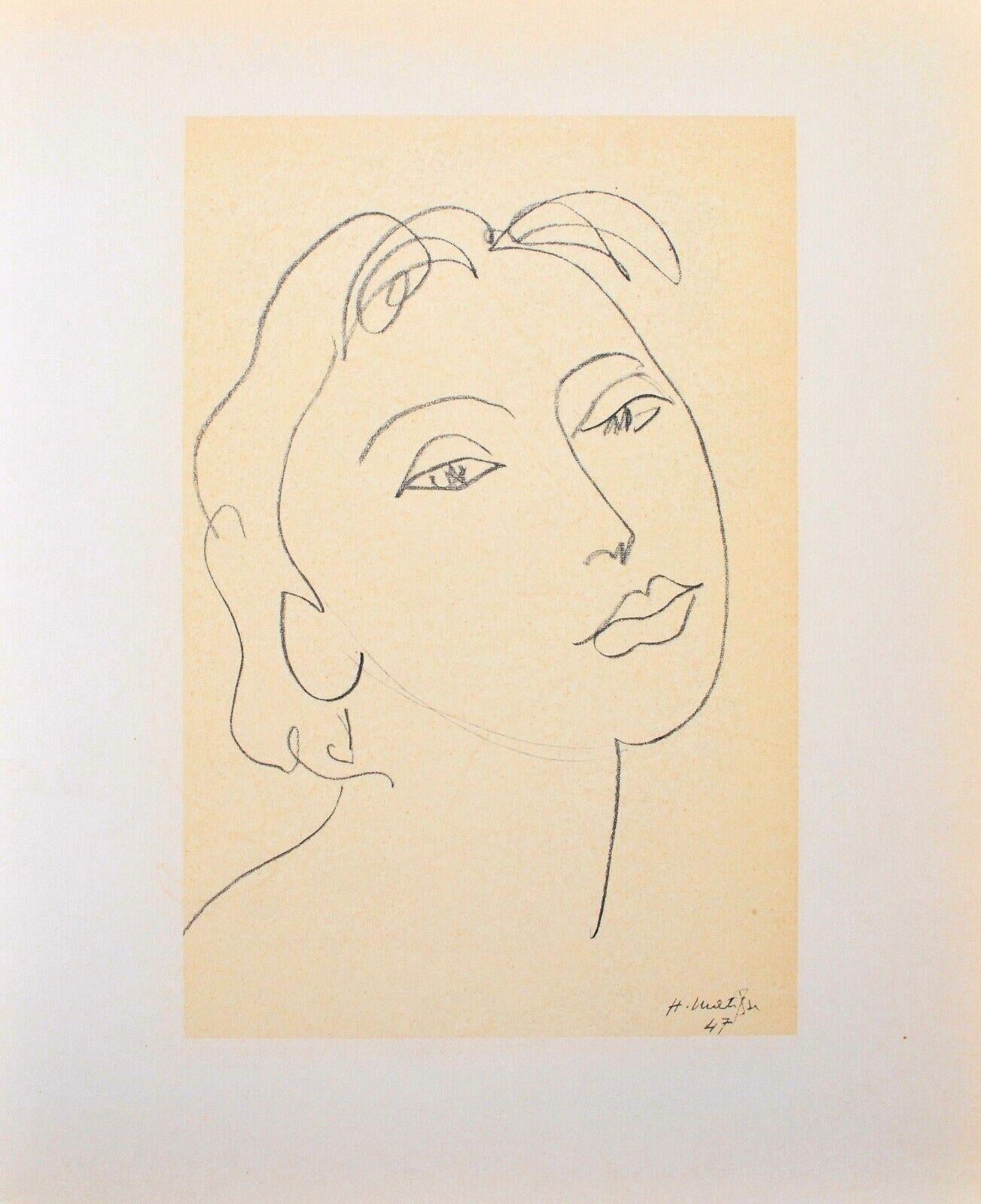 Matisse, Mademoiselle D.A., Portraits par Henri Matisse (after) For Sale 4