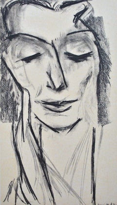 Vintage Matisse, Mademoiselle Eva Mudocci, Portraits par Henri Matisse (after)