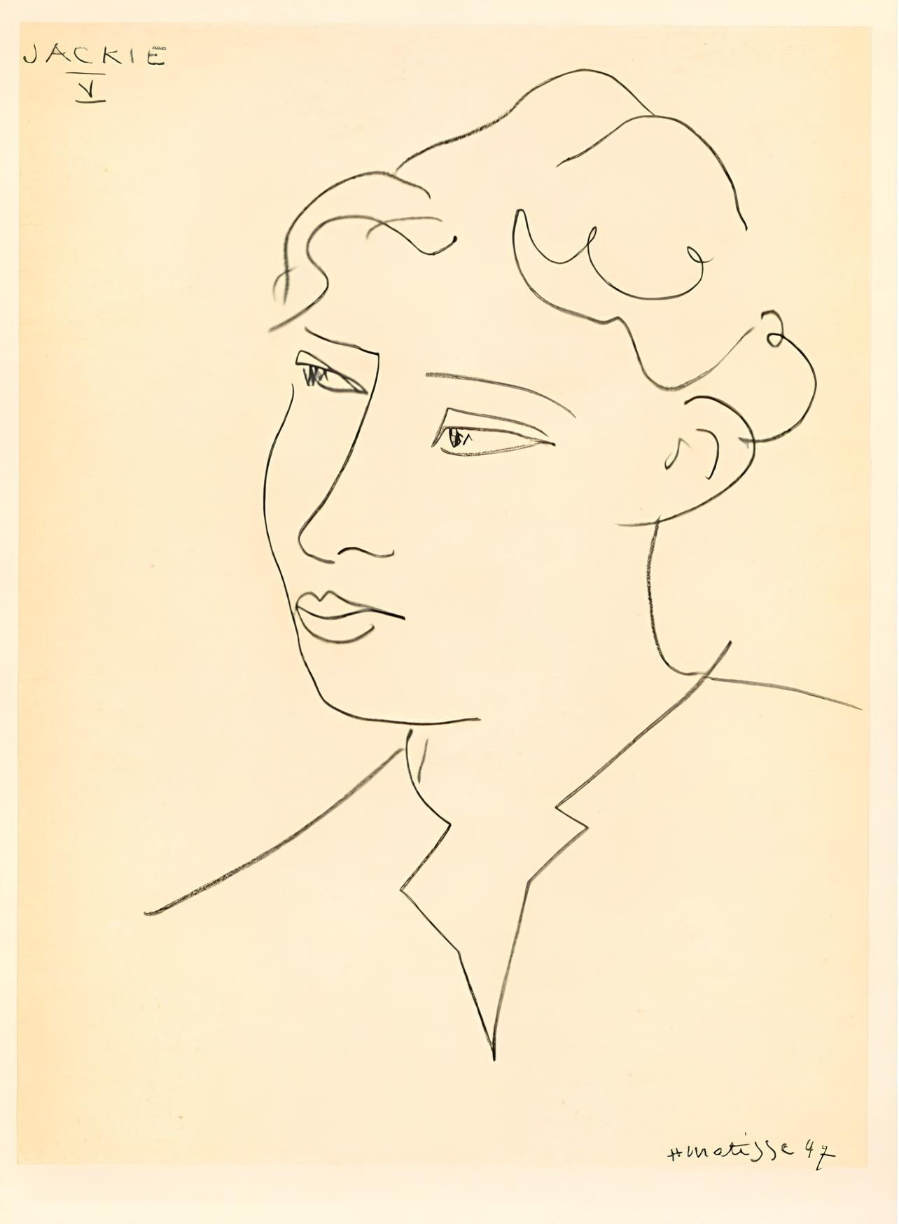 Matisse, Mademoiselle Jacqueline Matisse II, Portraits par Henri Matisse (after) Henri Matisse (after) in vendita 4
