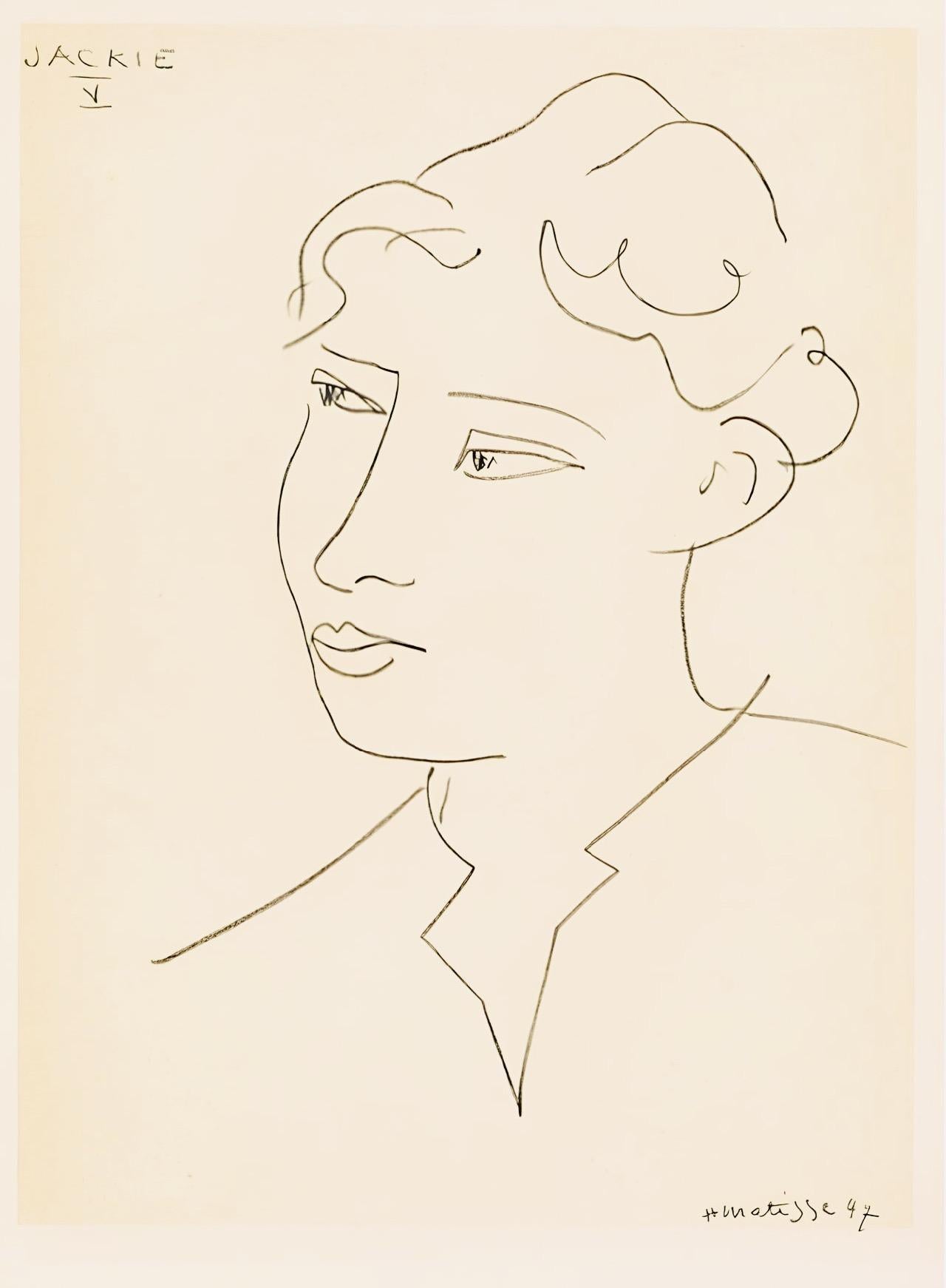 Matisse, Mademoiselle Jacqueline Matisse, Portraits par Henri Matisse (after) For Sale 4