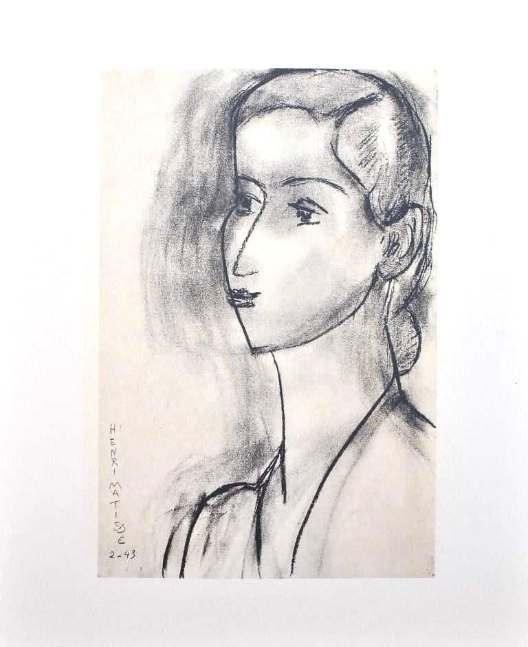 Matisse, Mademoiselle J.Leriche, Portraits par Henri Matisse (after) For Sale 4
