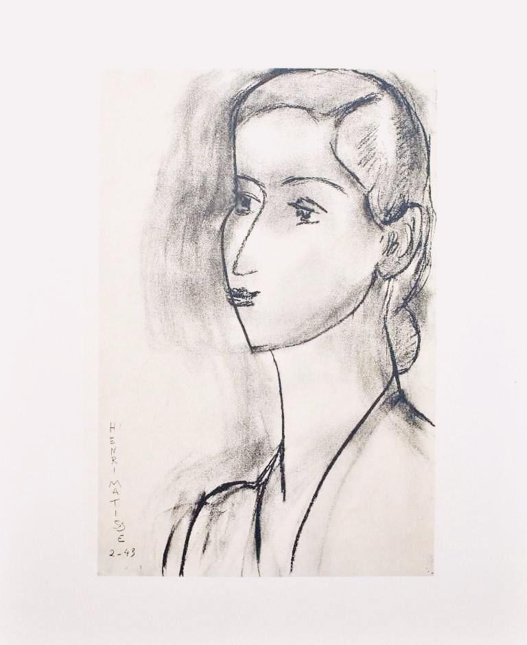 Matisse, Mademoiselle J.Leriche, Portraits par Henri Matisse (after) For Sale 4