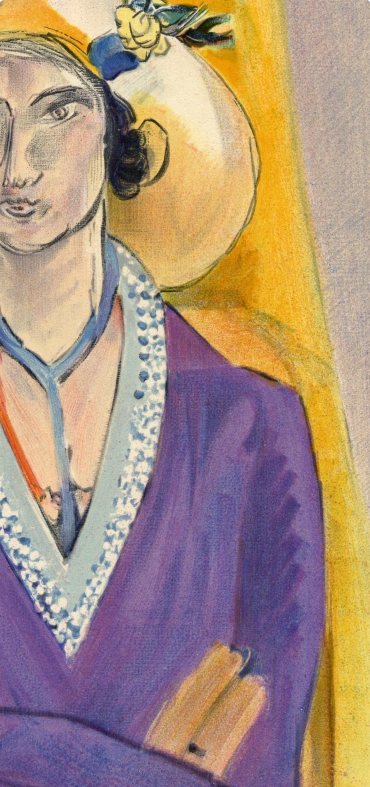 Matisse, Mademoiselle L.L. Le Chapeau Jaune, Portraits par Henri Matisse (after) For Sale 2