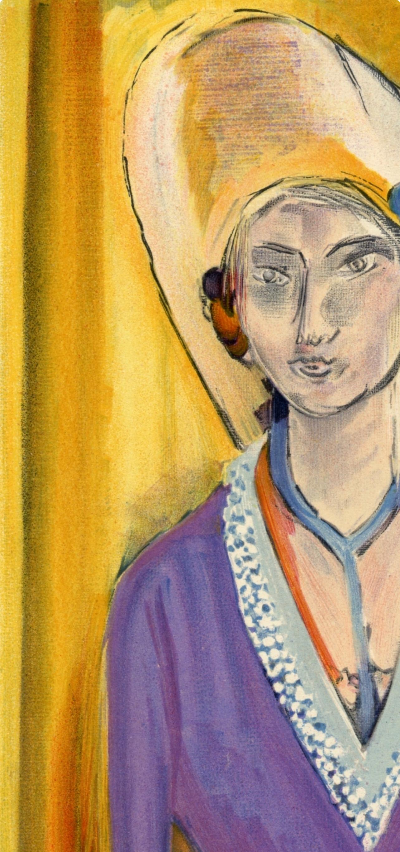 Matisse, Mademoiselle L.L. Le Chapeau Jaune, Portraits par Henri Matisse (after) For Sale 3