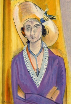 Matisse, Mademoiselle L.L. Le Chapeau Jaune, Portraits par Henri Matisse (after)