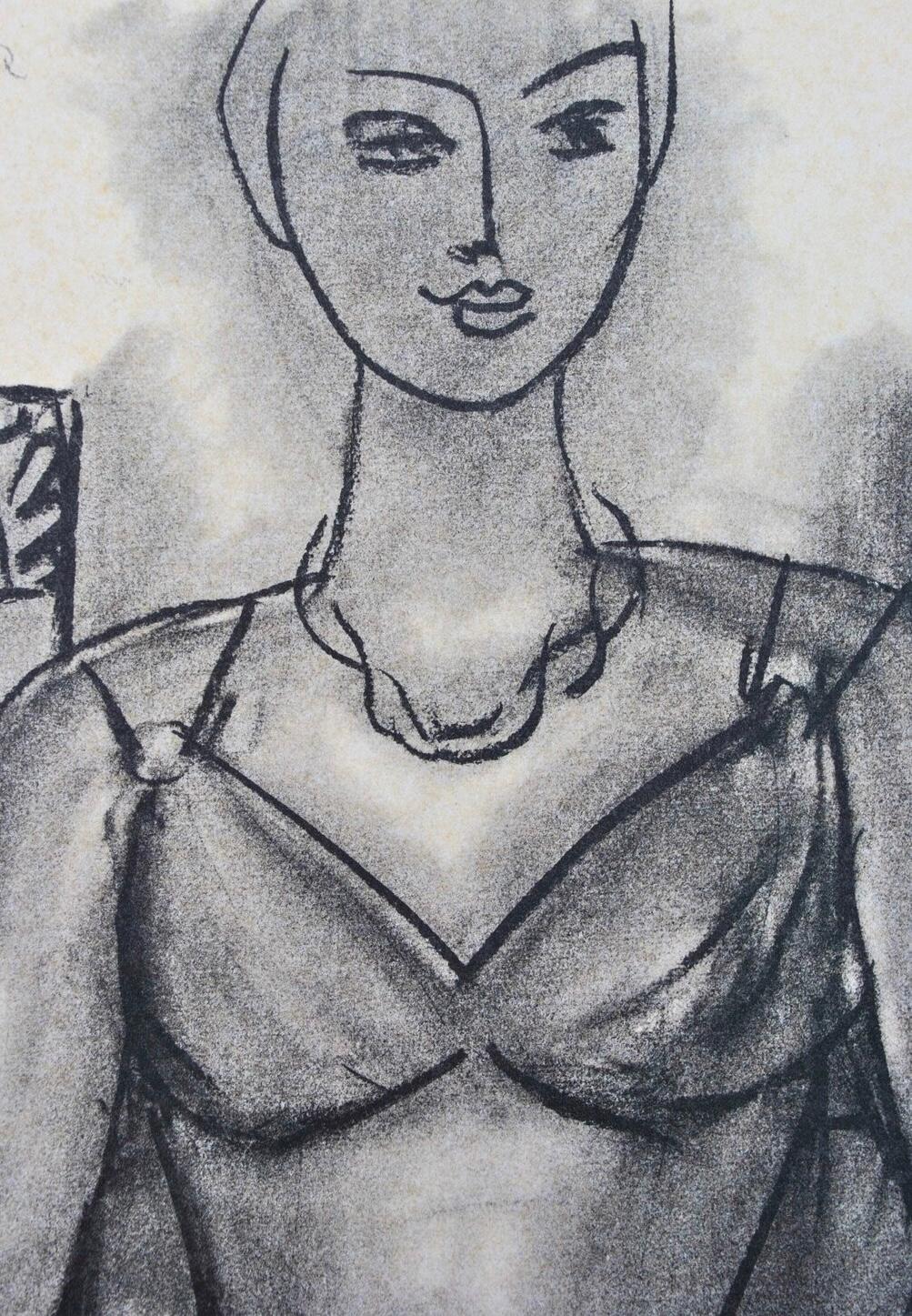 Matisse, Mademoiselle M.A. II, Portraits par Henri Matisse (after) For Sale 1