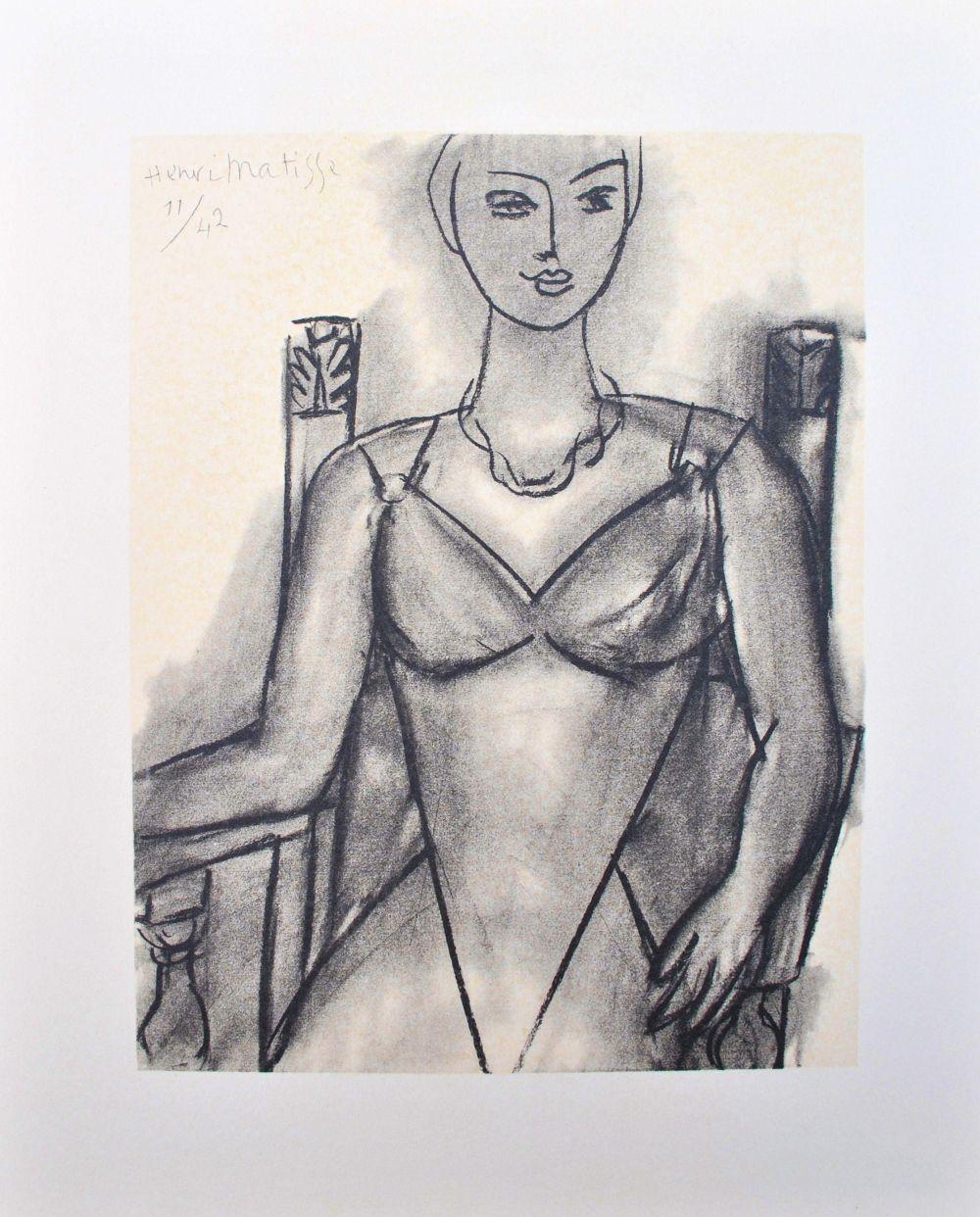 Matisse, Mademoiselle M.A. II, Portraits par Henri Matisse (after) For Sale 3