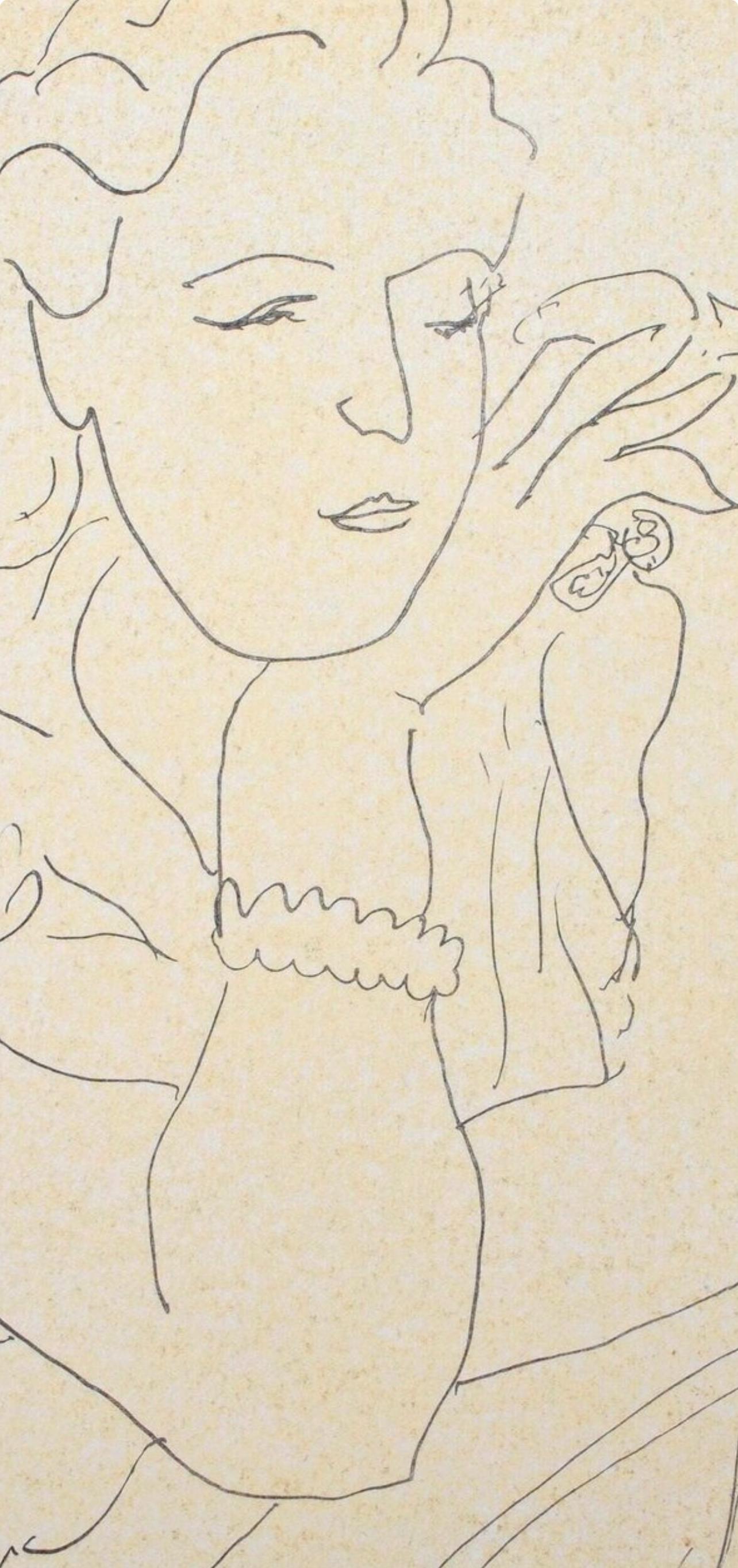 Matisse, Mademoiselle M.B., Retratos par Henri Matisse (after) en venta 1