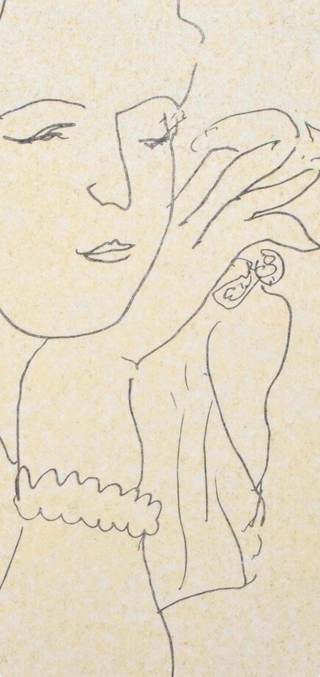 Matisse, Mademoiselle M.B., Retratos par Henri Matisse (after) en venta 2