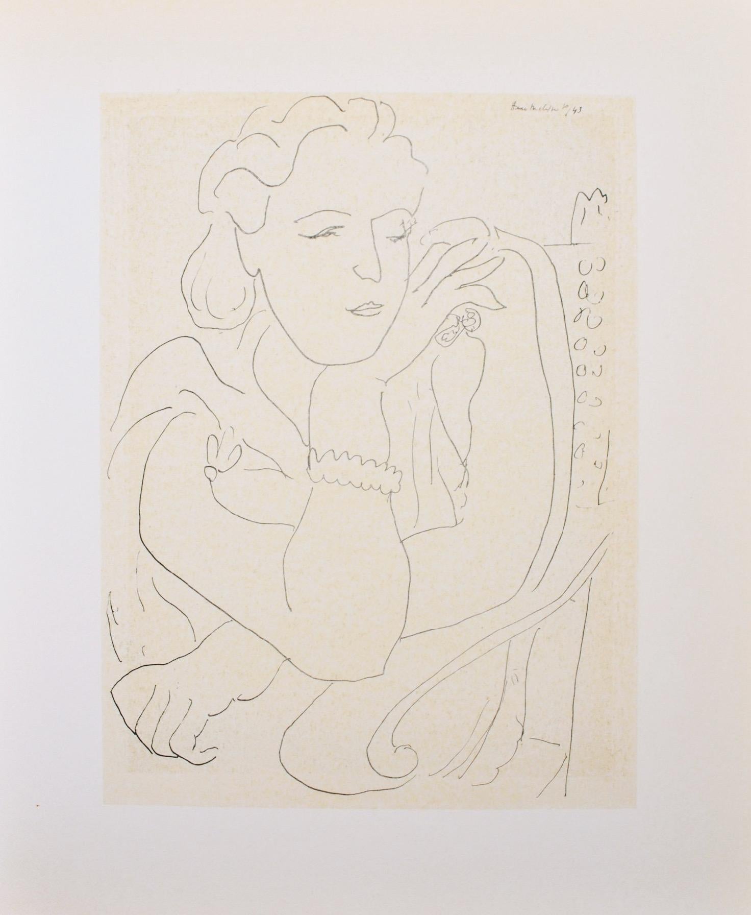 Matisse, Mademoiselle M.B., Portraits par Henri Matisse (after) For Sale 4