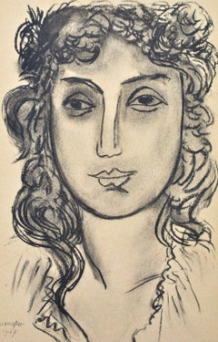 Vintage Matisse, Mademoiselle P.C., Portraits par Henri Matisse (after)
