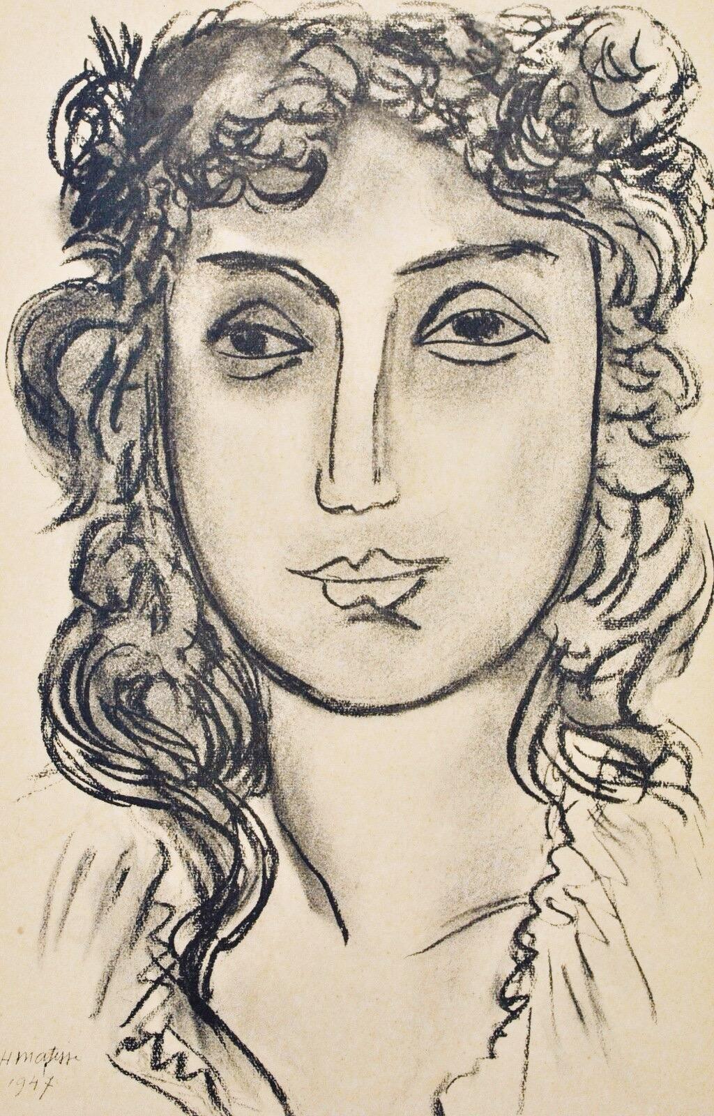 Héliogravure on vélin paper, mounted on vélin paper backing sheet, as issued. Paper Size: 12 x 9.25 inches; image size: 9.45 x 5.91 inches. Inscription: Signed in the plate and unnumbered, as issued. Notes: From the album, Portraits par Henri