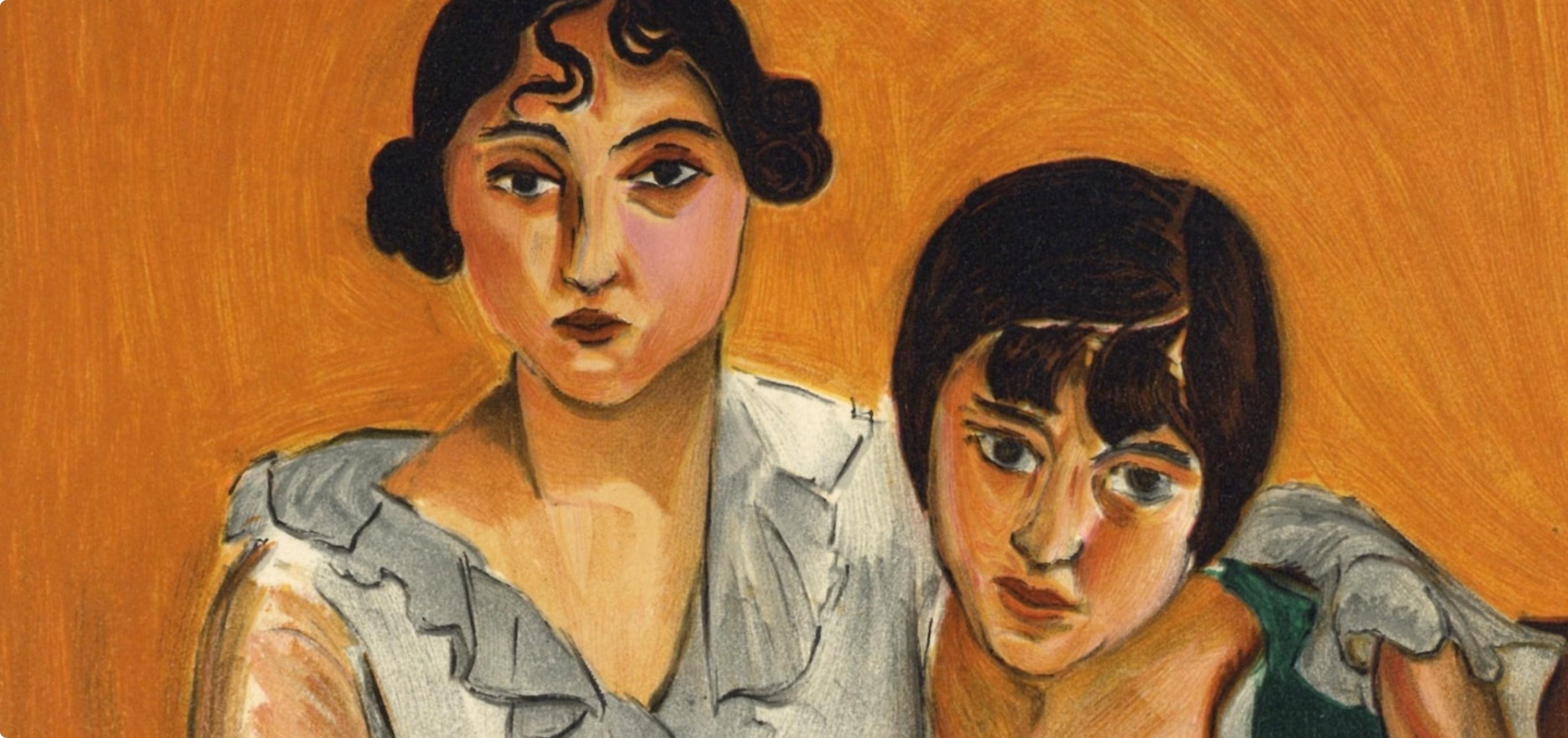 Matisse, Mademoiselle…Les deux Soeurs, Portraits par Henri Matisse (after) For Sale 1