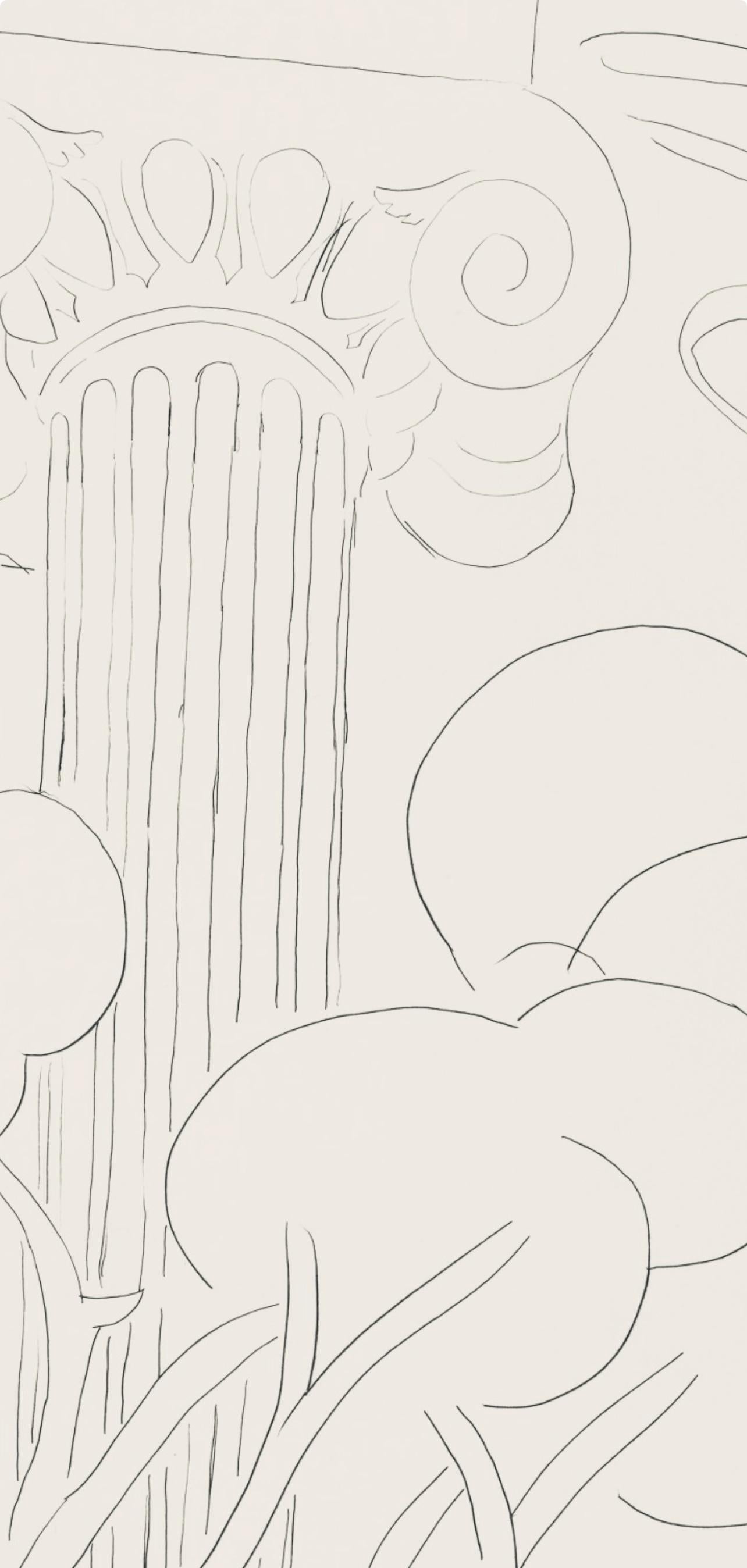 Matisse, Mes bouquins refermés sur le nom de Paphos, Poésies (after) - Beige Figurative Print by Henri Matisse