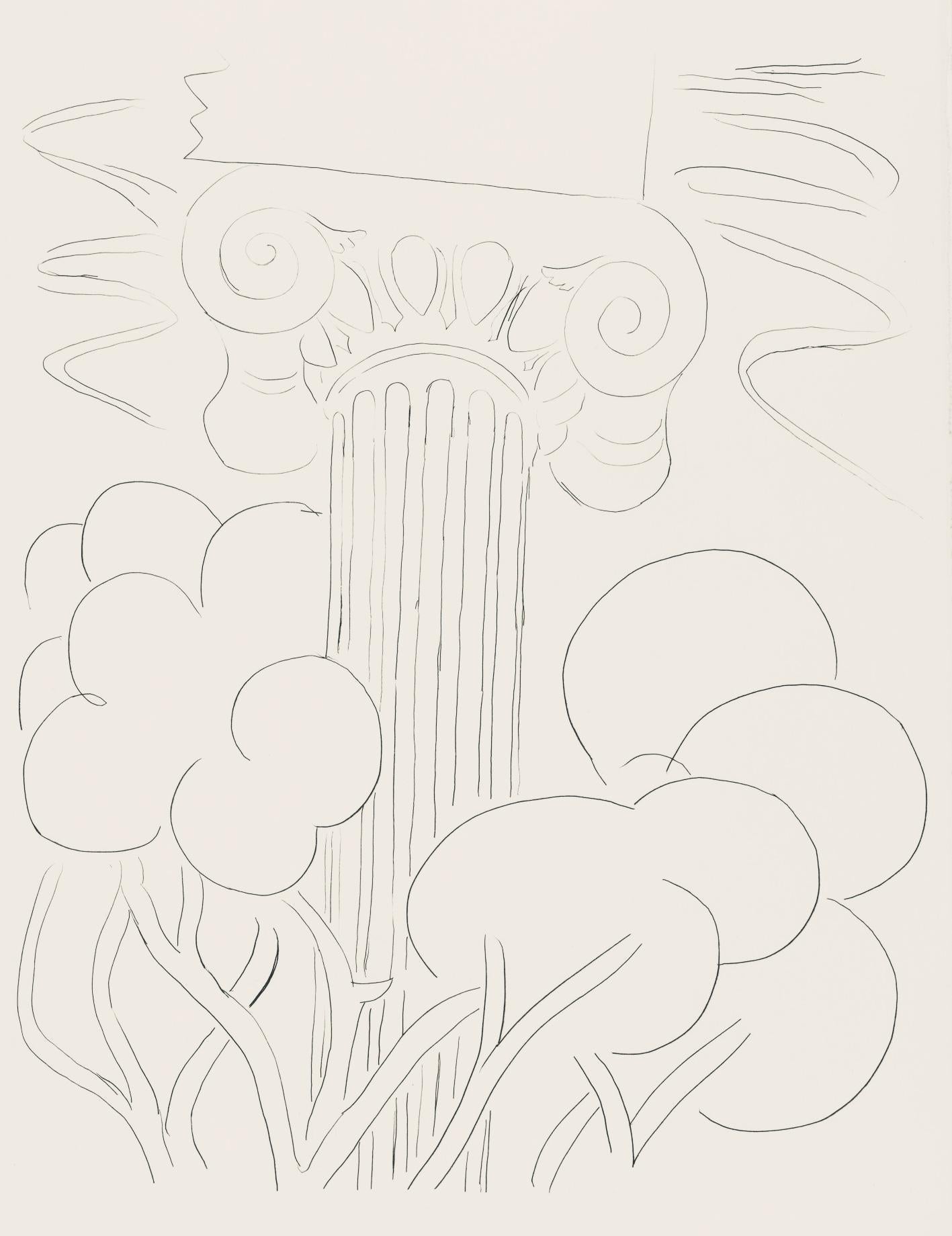 Henri Matisse Figurative Print - Matisse, Mes bouquins refermés sur le nom de Paphos, Poésies (after)
