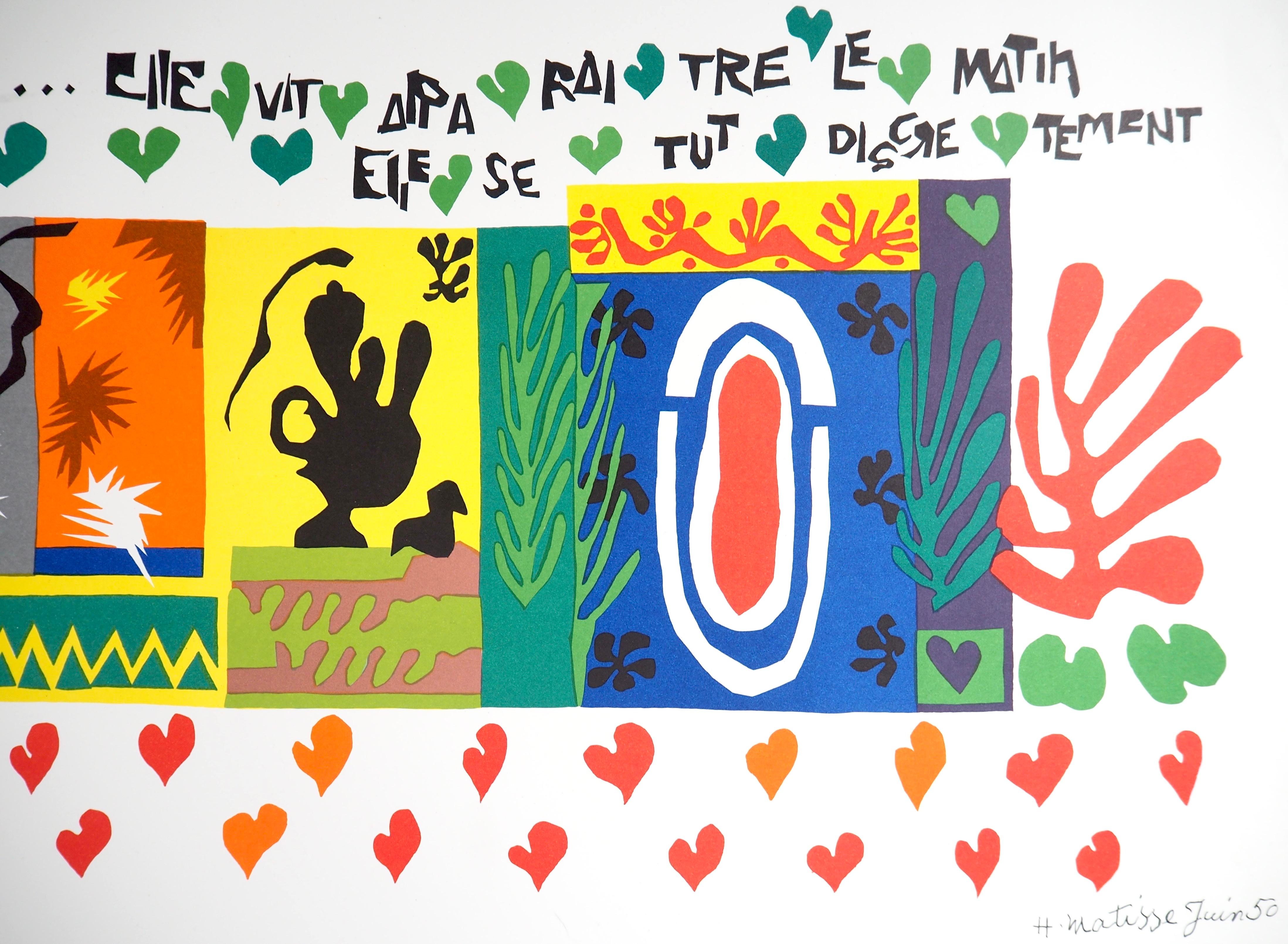 Matisse, Mille et une Nuit, Derrière le miroir (dopo) - Abstract Print Beige di Henri Matisse