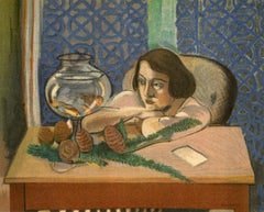 Matisse, Srta. H.D. Femme devant un aquarium, Retratos de Henri Matisse (after)