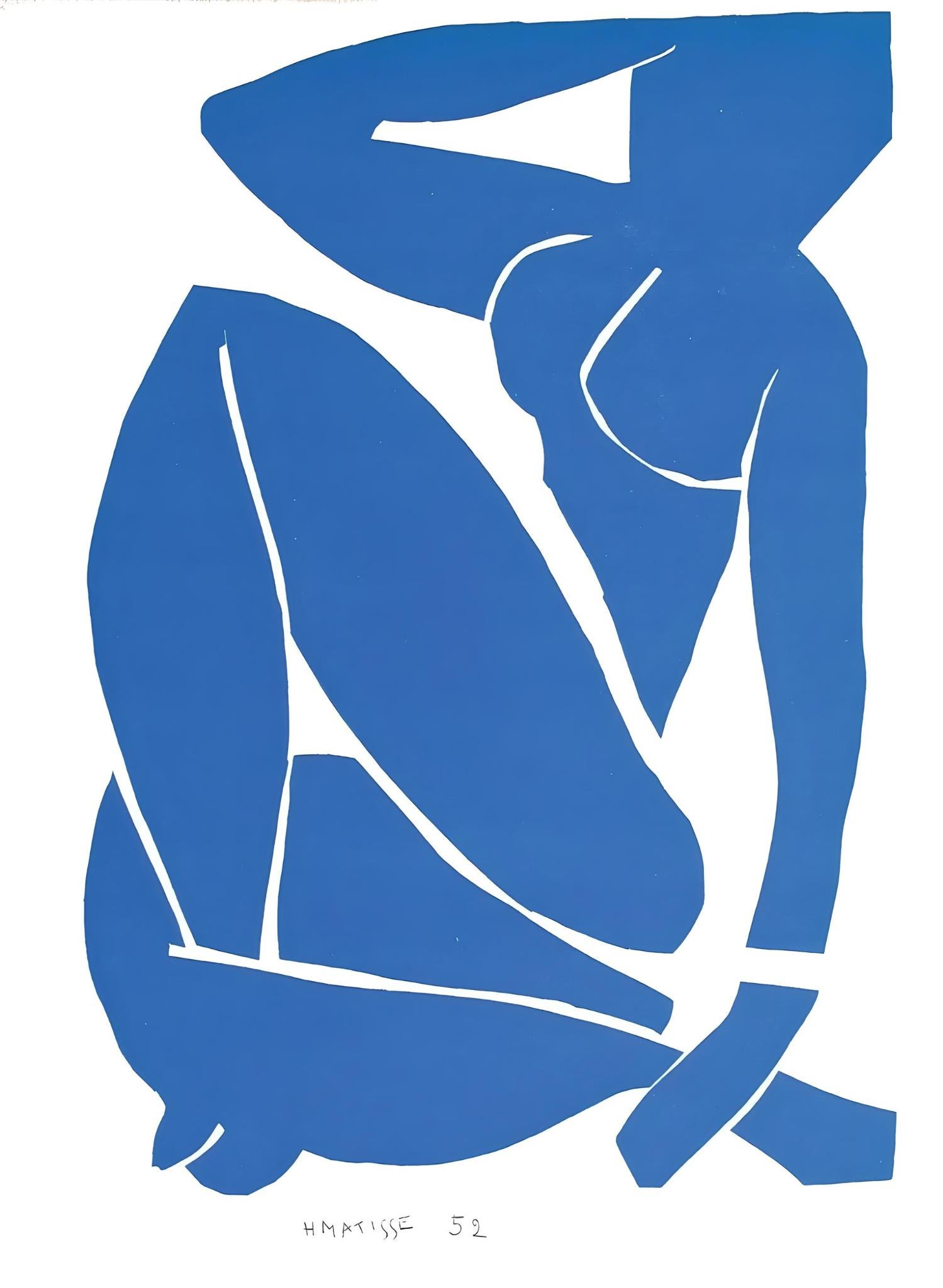 Henri Matisse Nude Print – Matisse, Nu Bleu IX (Duthuit 139), Verve: Revue Artistique (nach)