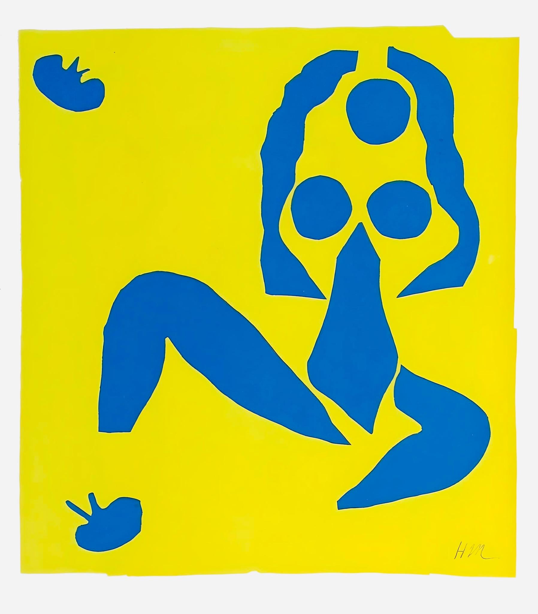 Henri Matisse Nude Print – Matisse, Nu bleu, la grenouille (Duthuit 139), Verve: Revue Artistique (nach)