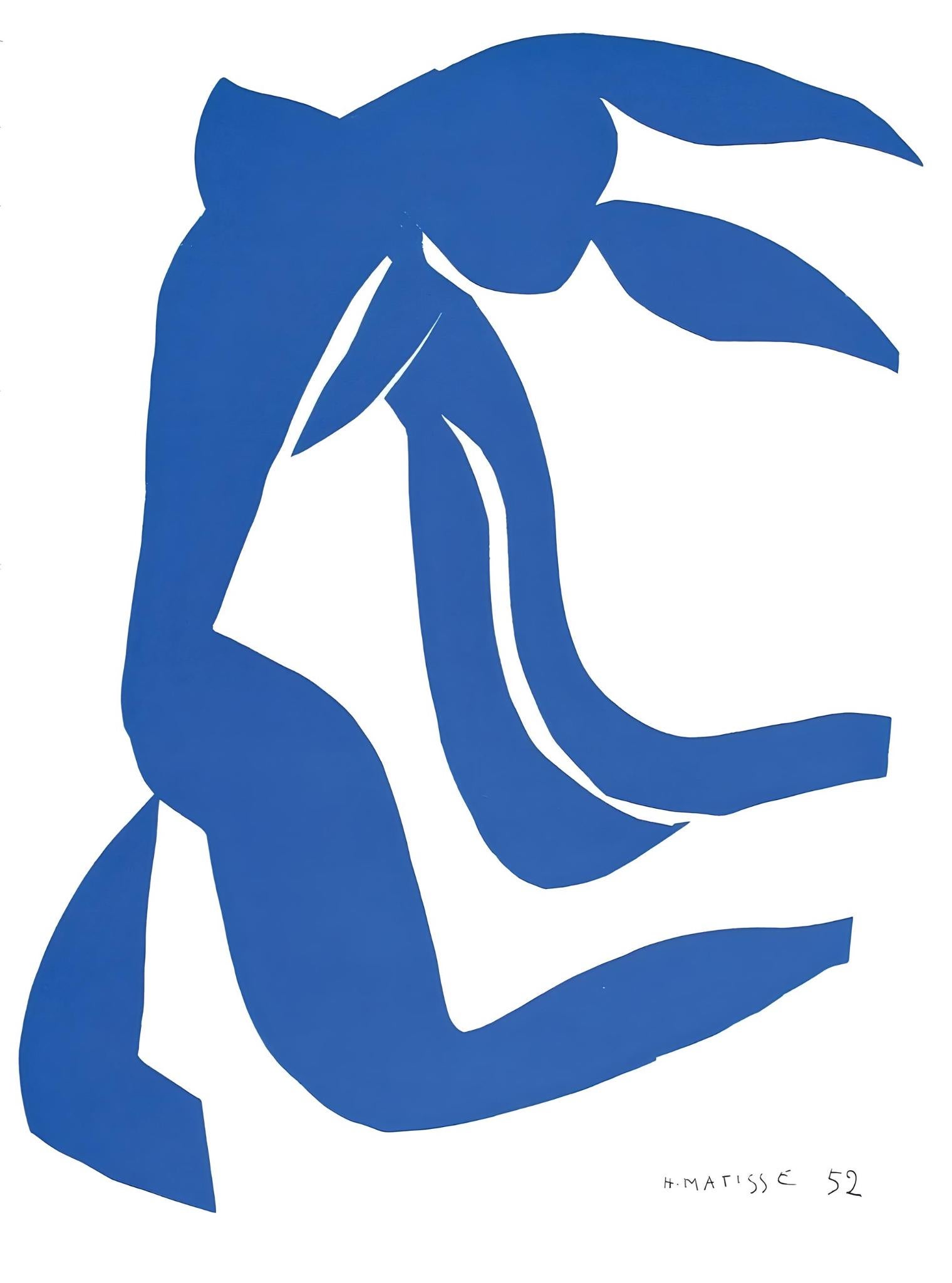 Henri Matisse Nude Print - Matisse, Nu Bleu XI (Duthuit 139), Verve: Revue Artistique (after)