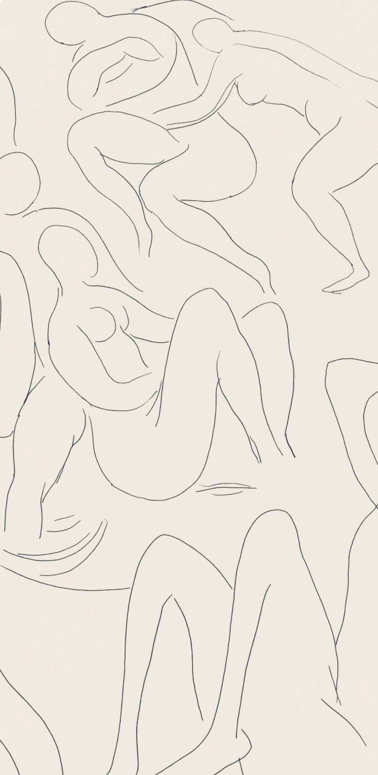 Matisse, Nymphes et faune (Nymphs and Faun), Poésies (after) - Modern Print by Henri Matisse
