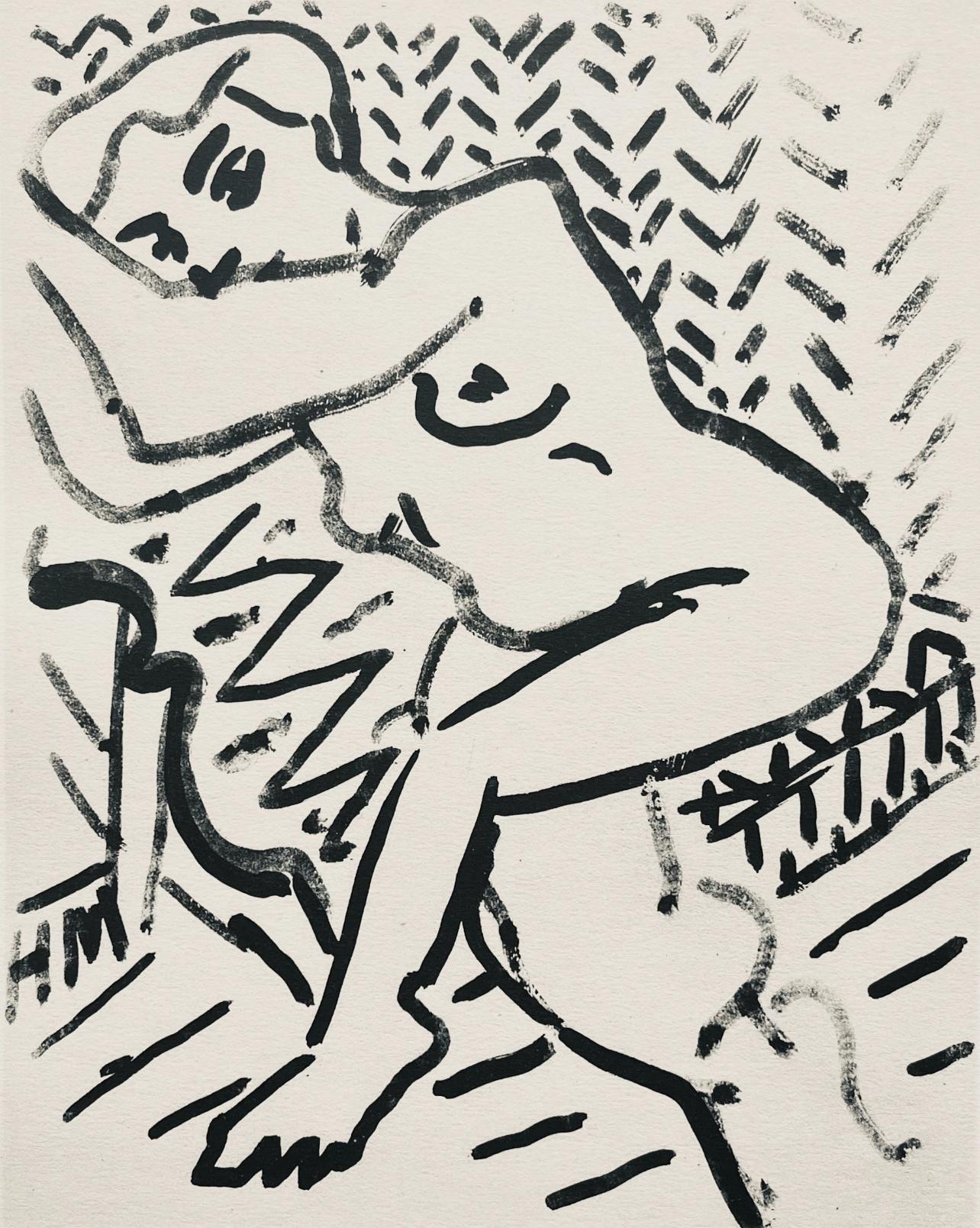 Henri Matisse Figurative Print - Matisse, Pinceau, Dessins de Henri-Matisse (after)
