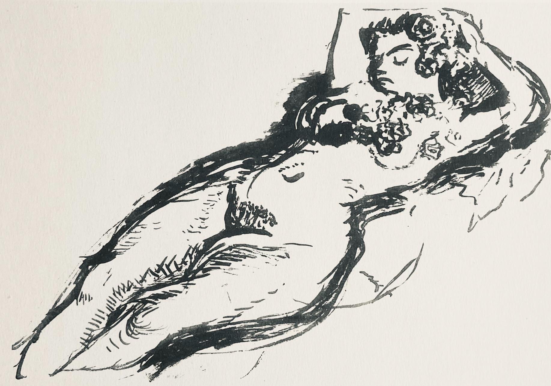 Henri Matisse Figurative Print - Matisse, Pinceau, Dessins de Henri-Matisse (after)