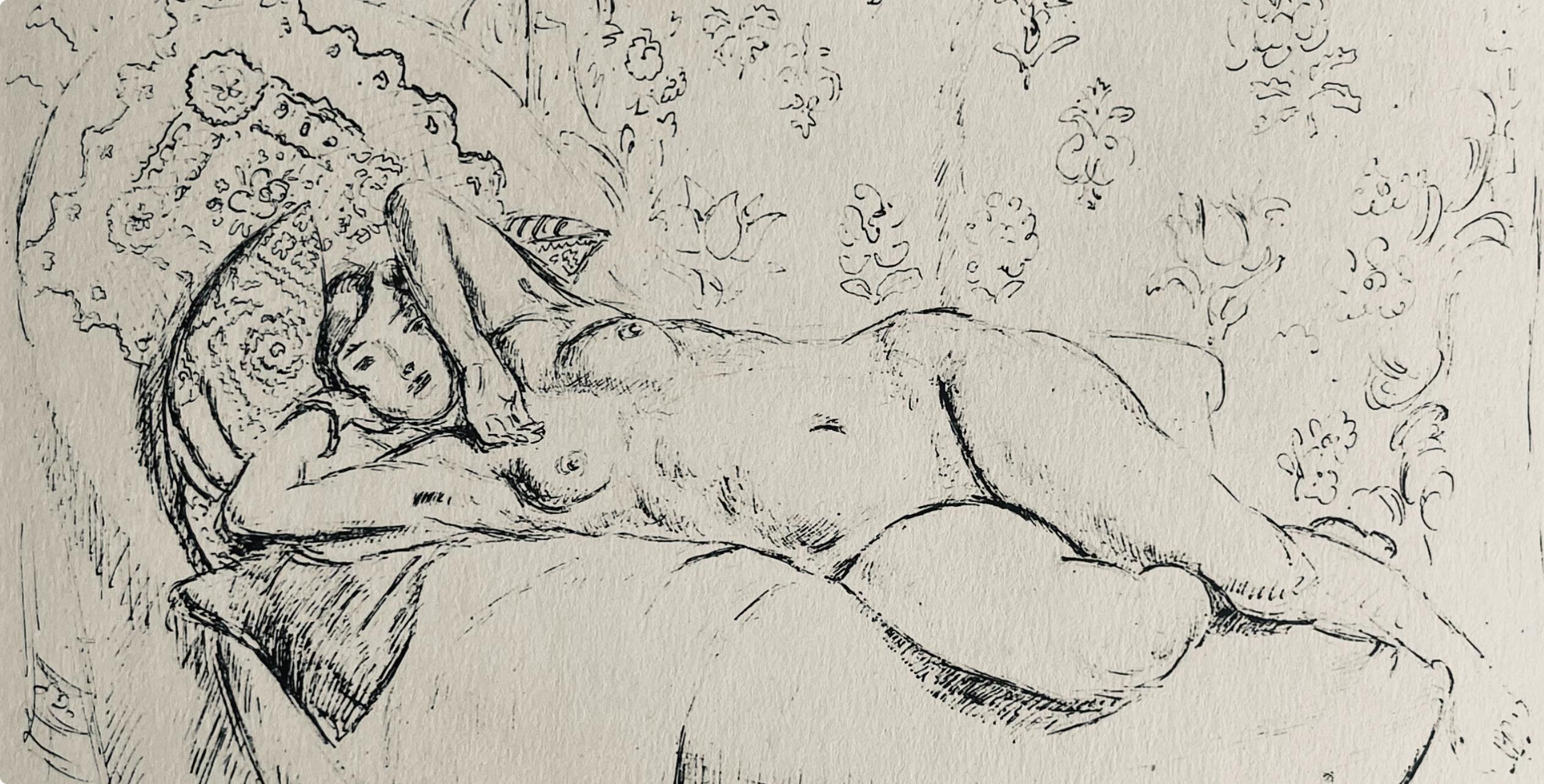 Matisse, Pflaume, Dessins de Henri-Matisse (nach) – Print von Henri Matisse