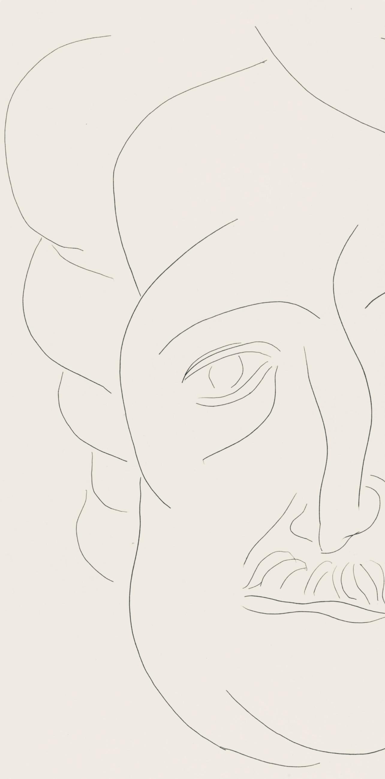 Matisse, Portrait of E. Poe, Poésies (after) - Modern Print by Henri Matisse