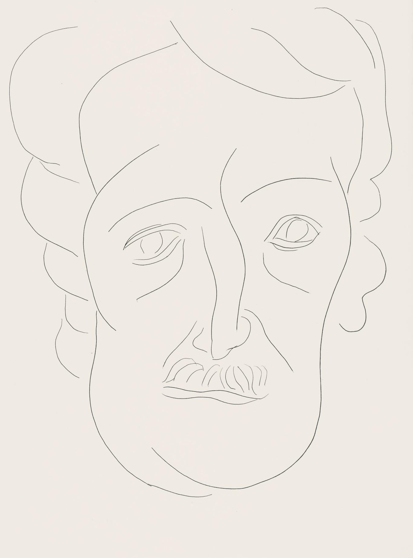 Henri Matisse Landscape Print - Matisse, Portrait of E. Poe, Poésies (after)