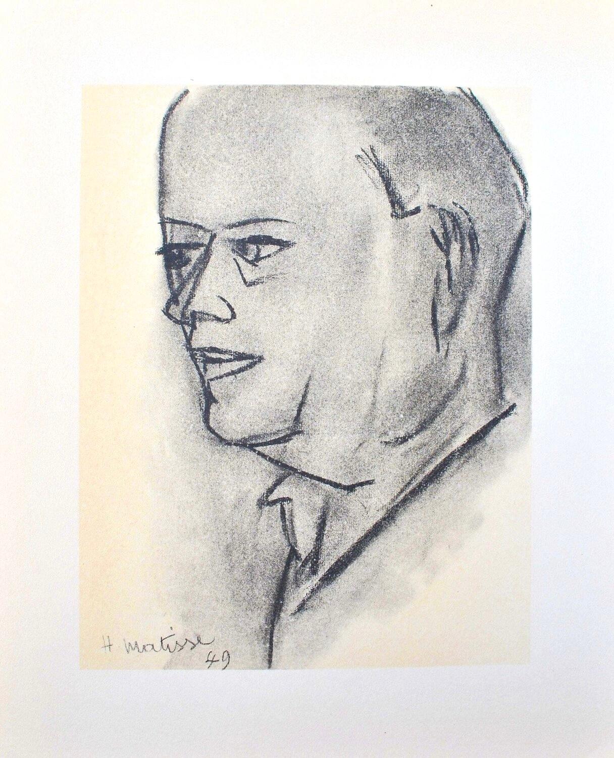 Matisse, Professeur René Leriche, Portraits par Henri Matisse (after) For Sale 4