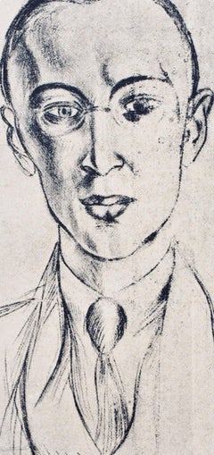 Henri Matisse, Serge Prokofieff, from Portraits by Henri Matisse, 1954 (after)