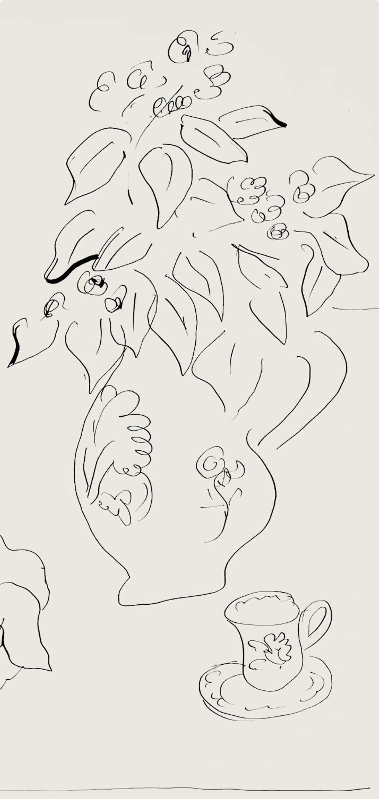 Matisse, Série A, var. 1 (Duthuit 9), Dessins, Thèmes et variations (after) - Print by Henri Matisse