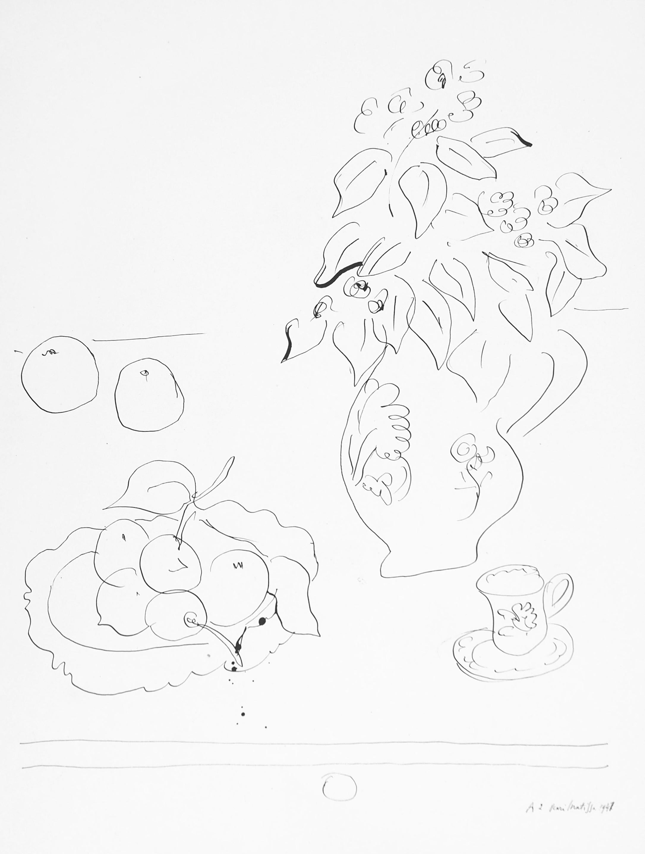 Henri Matisse, Series A, Var. 1, Dessins, Themes et Variations, 1943 (after)