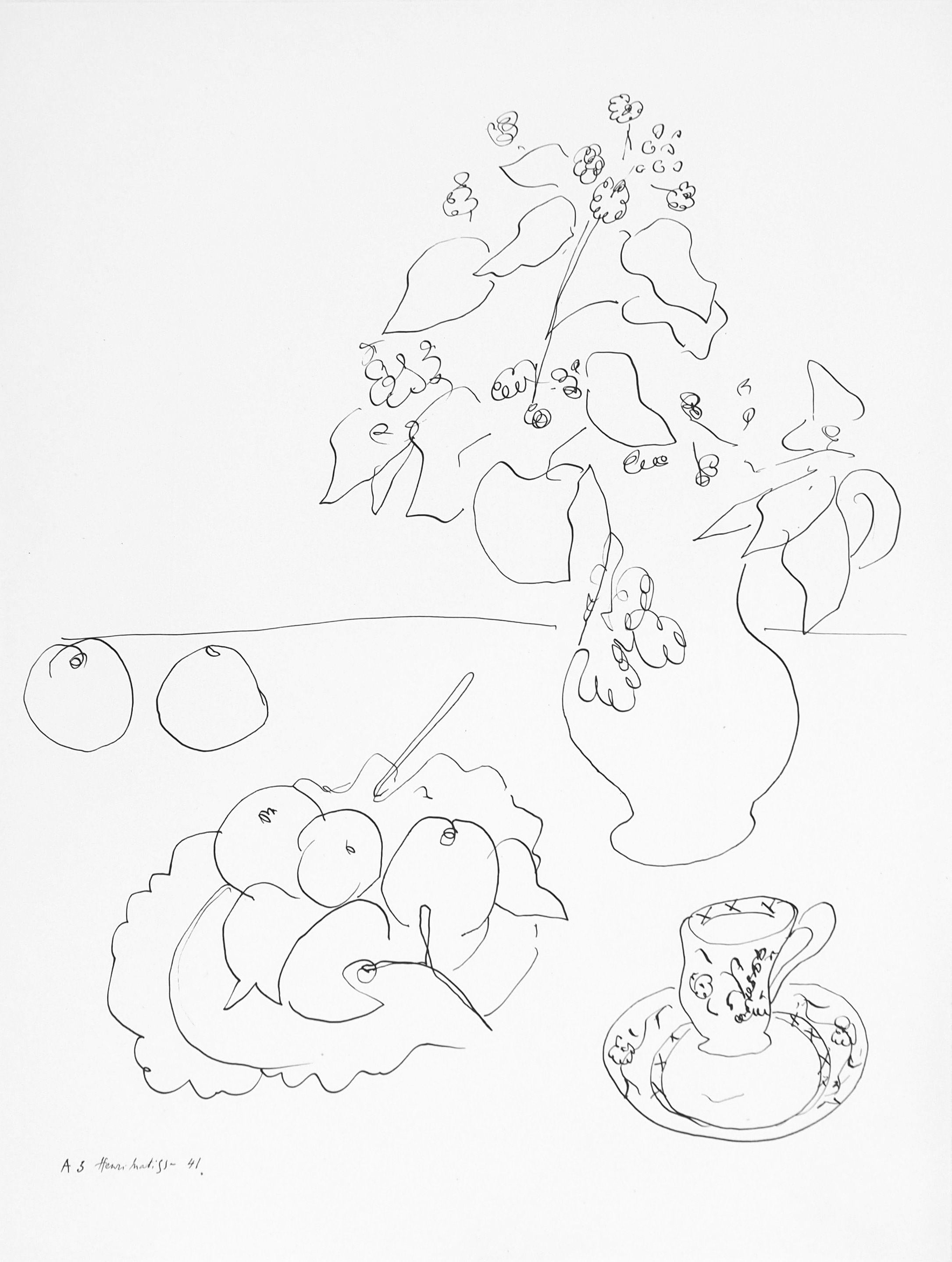 Henri Matisse, Series A, Var. 3, Dessins, Themes et Variations, 1943 (after)