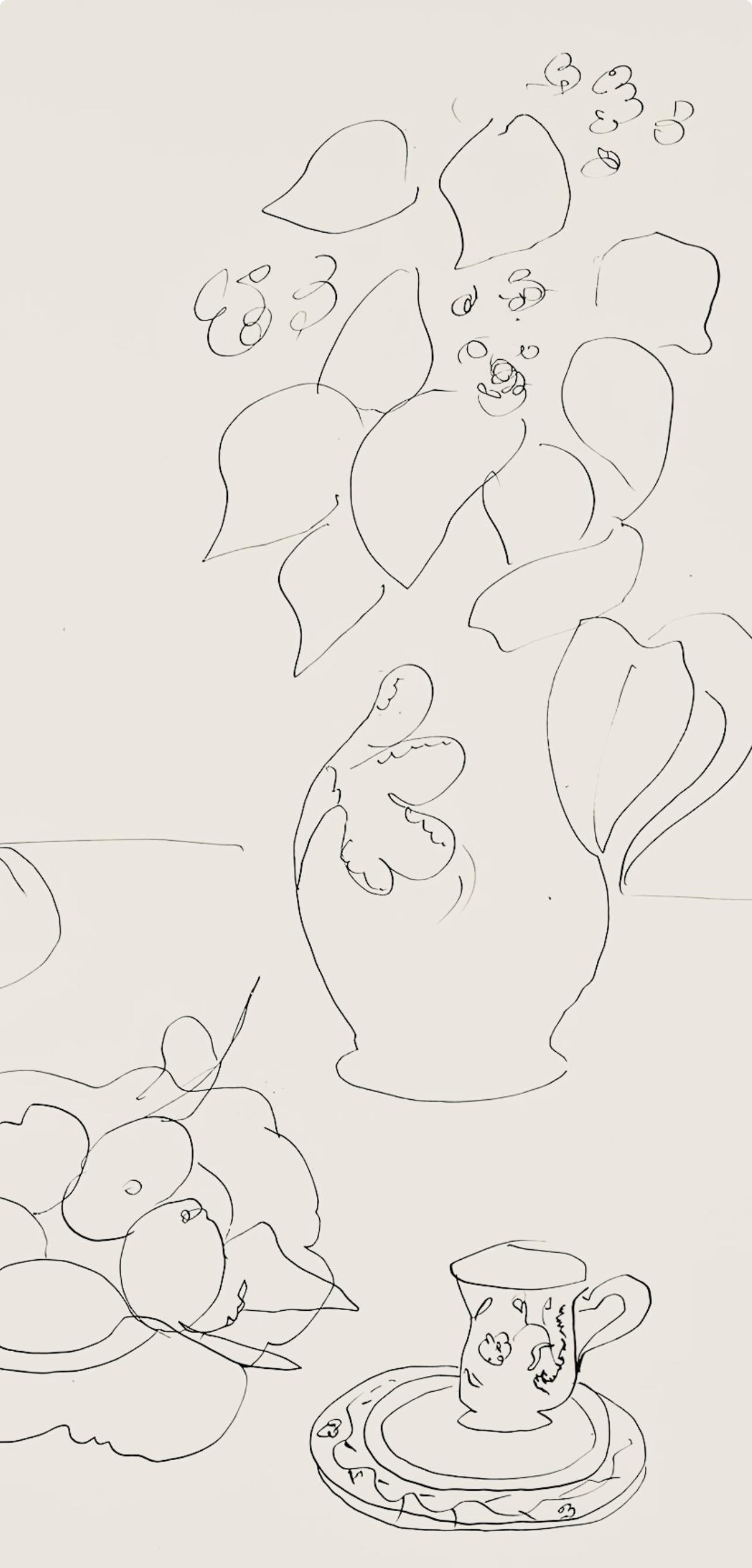 Matisse, Série A, var. 4 (Duthuit 9), Dessins, Thèmes et variations (after) - Print by Henri Matisse