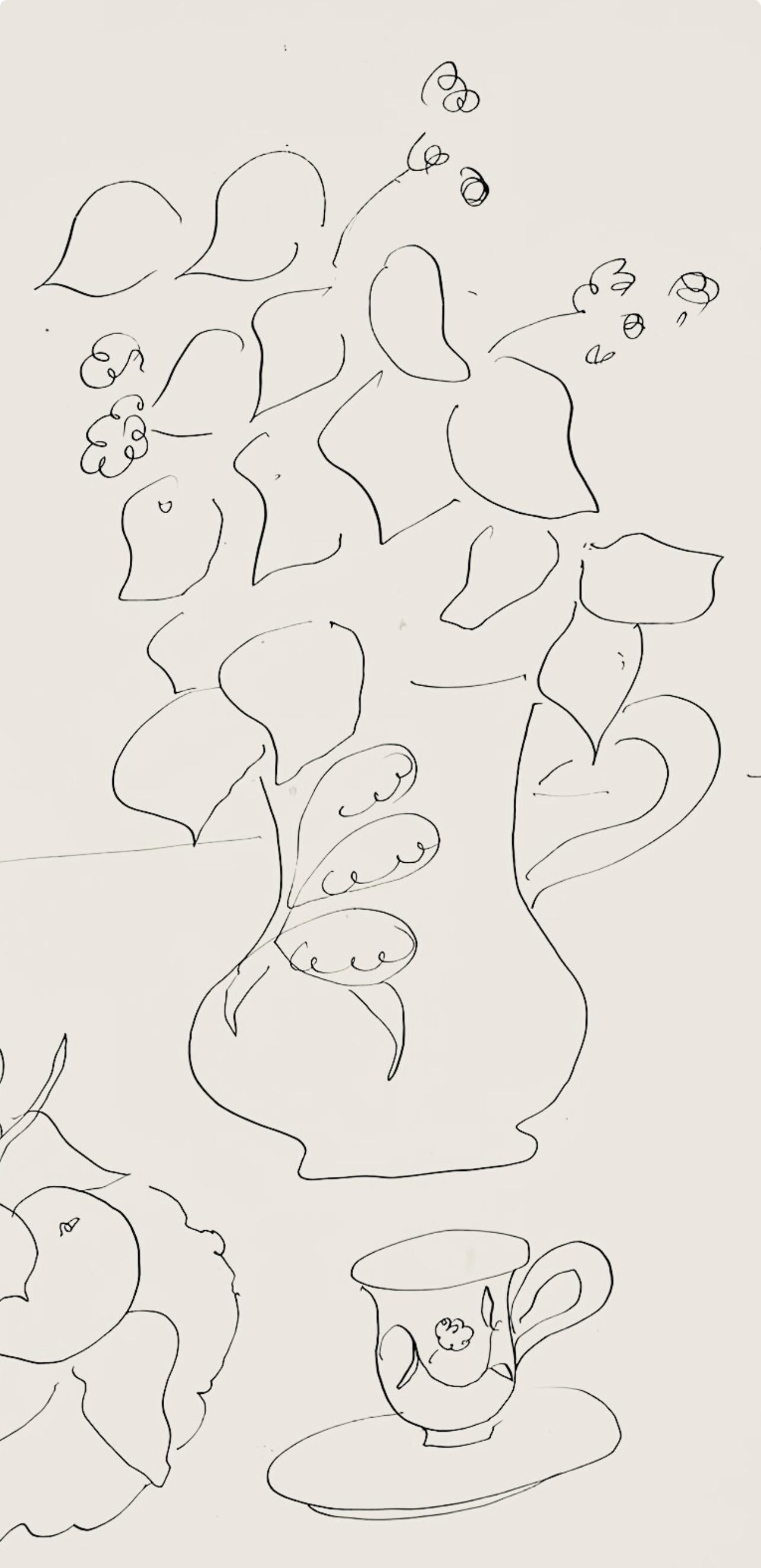 Matisse, Série A, var. 6 (Duthuit 9), Dessins, Thèmes et variations (after) - Print by Henri Matisse