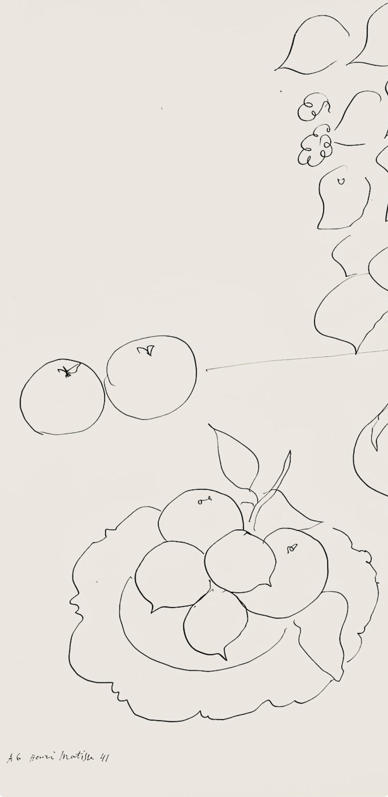 Matisse, Série A, var. 6 (Duthuit 9), Dessins, Thèmes et variations (after) - Modern Print by Henri Matisse