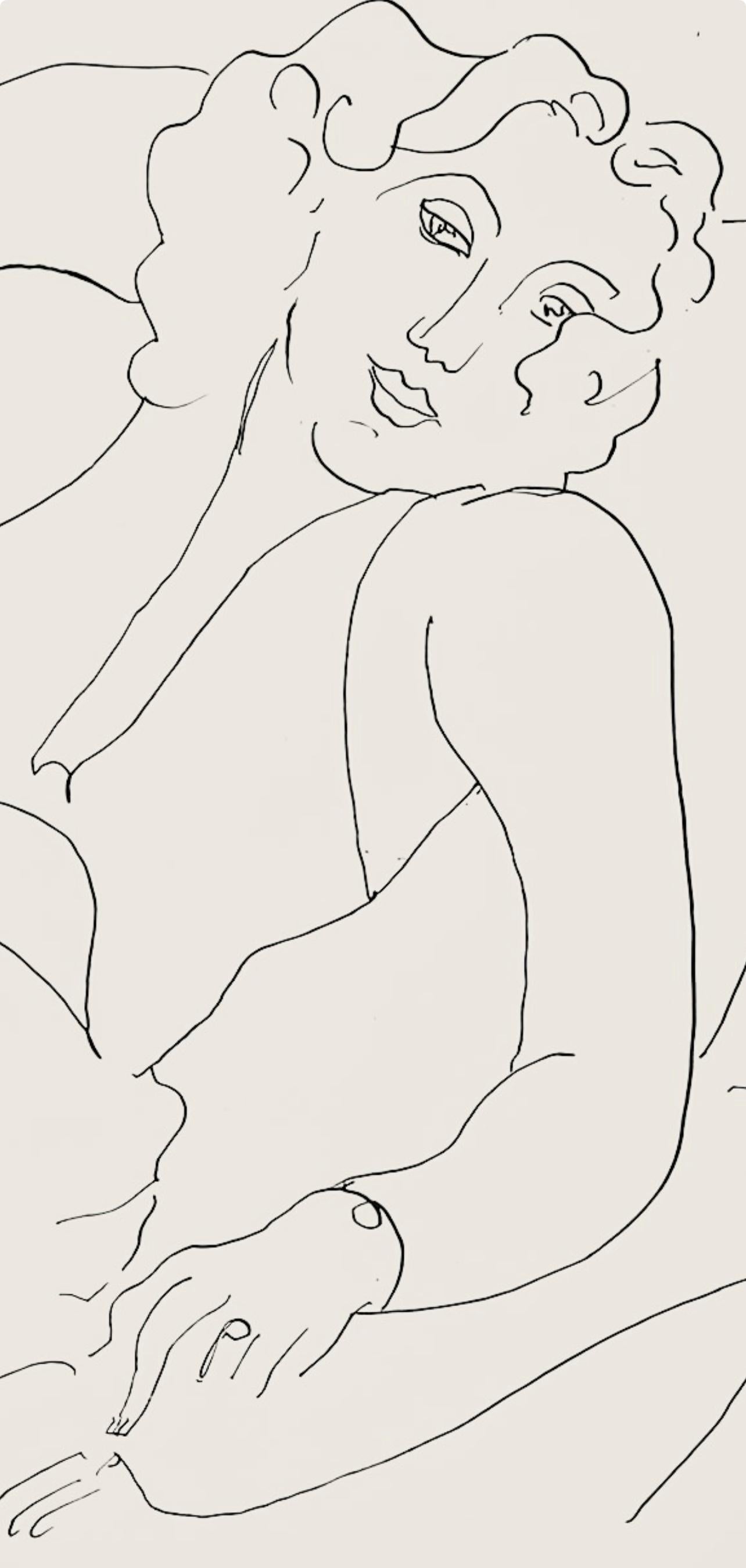 Matisse, Série B, var. 2 (Duthuit 9), Dessins, Thèmes et variations (d'après) - Print de Henri Matisse